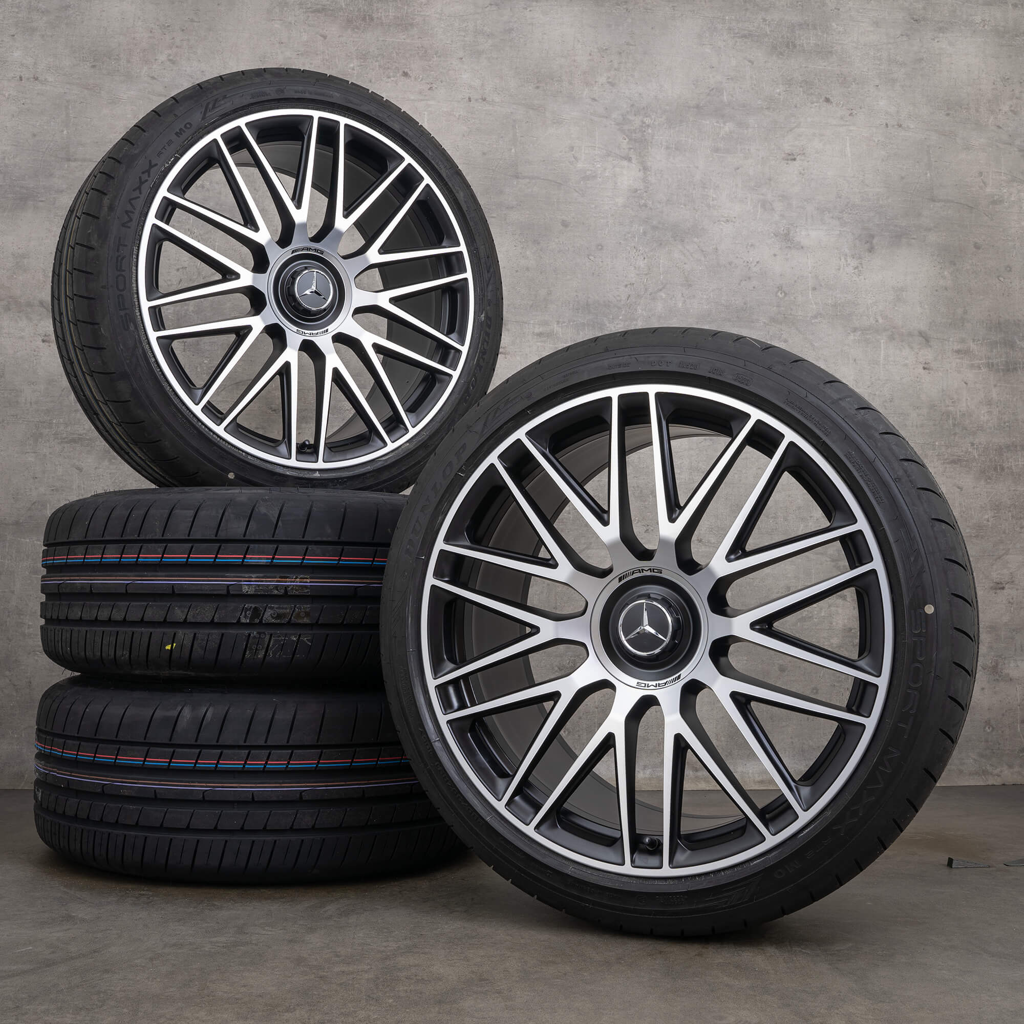 AMG Mercedes Benz S-klasse S63 velgen 21 inch W223 zomerwielen A2234012300 A2234012400 zomerbanden NIEUW