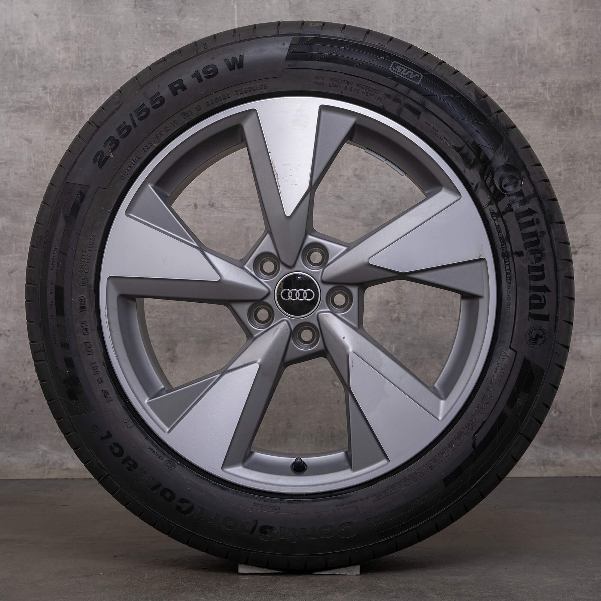 Original Audi Q5 Winterräder 19 Zoll FY & GU Felgen 80A601025AN grau glanzgedreht