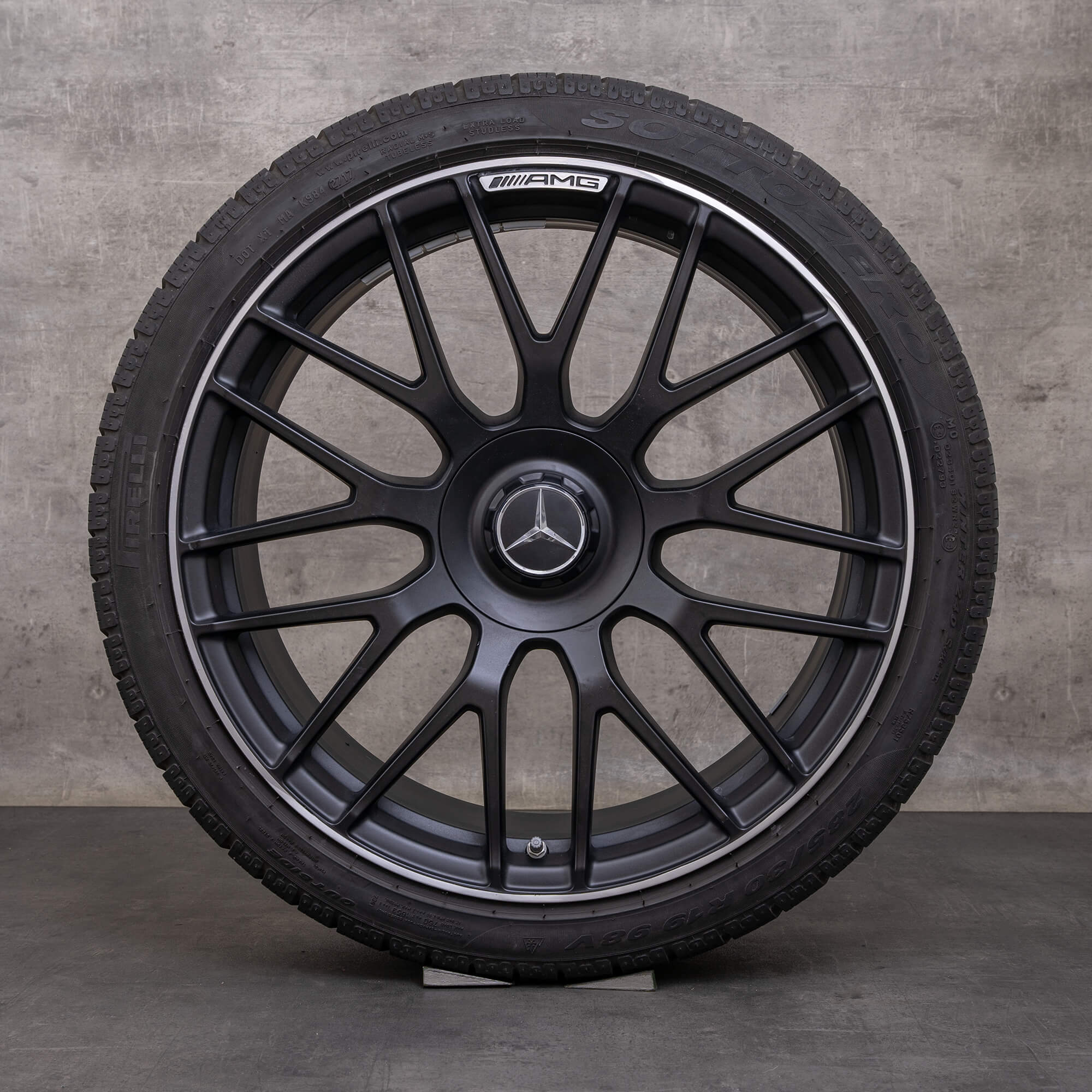 Oryginalał Mercedes Benz Klasa A 45 CLA AMG felgi 19 cali W177 X118 C118 koła letnie A1774012500 czarny mat polerowane NOWOŚĆ