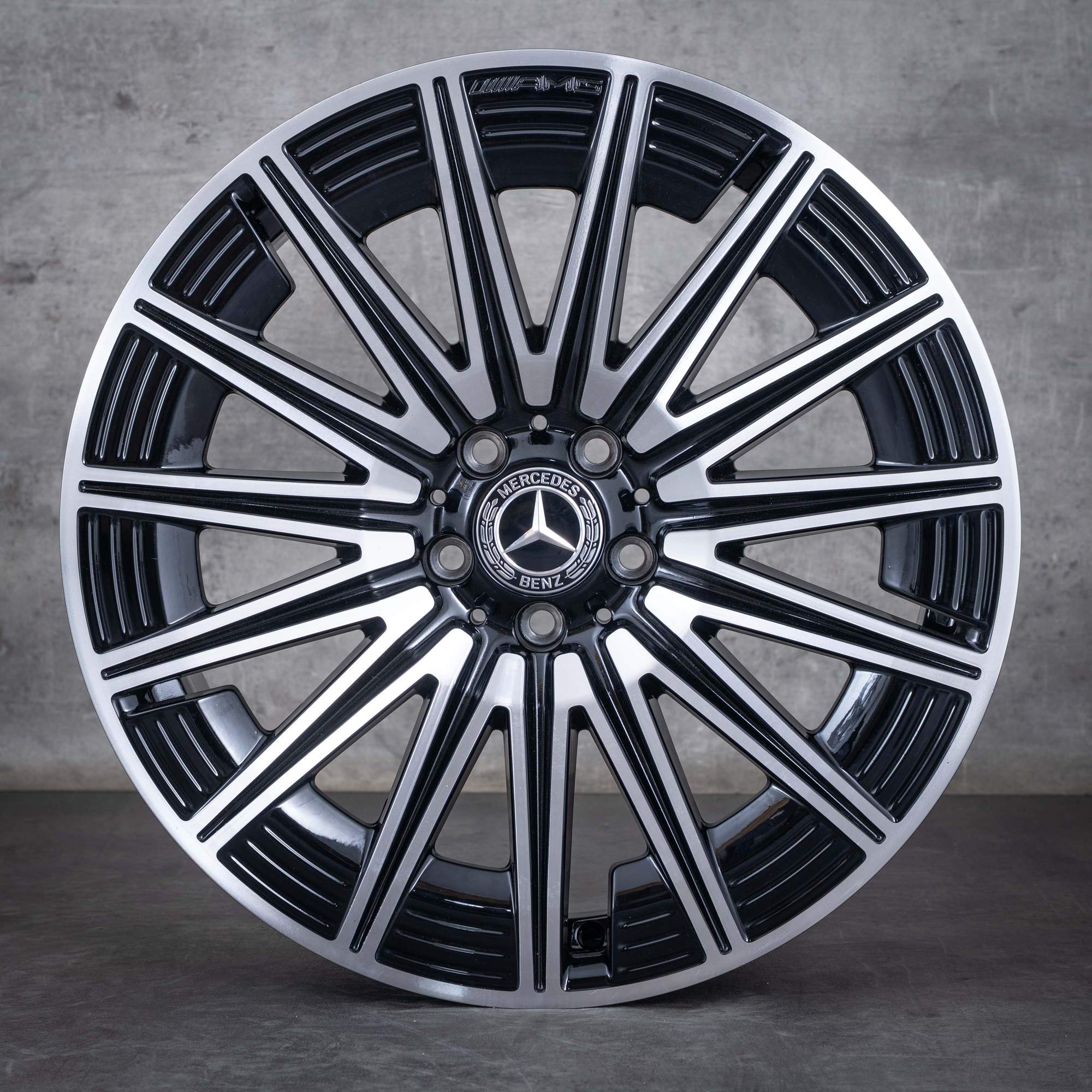Oryginał Mercedes Benz GLA GLB AMG koła 20 cali H247 X247 letnie A2474015200 czarne Polerowane