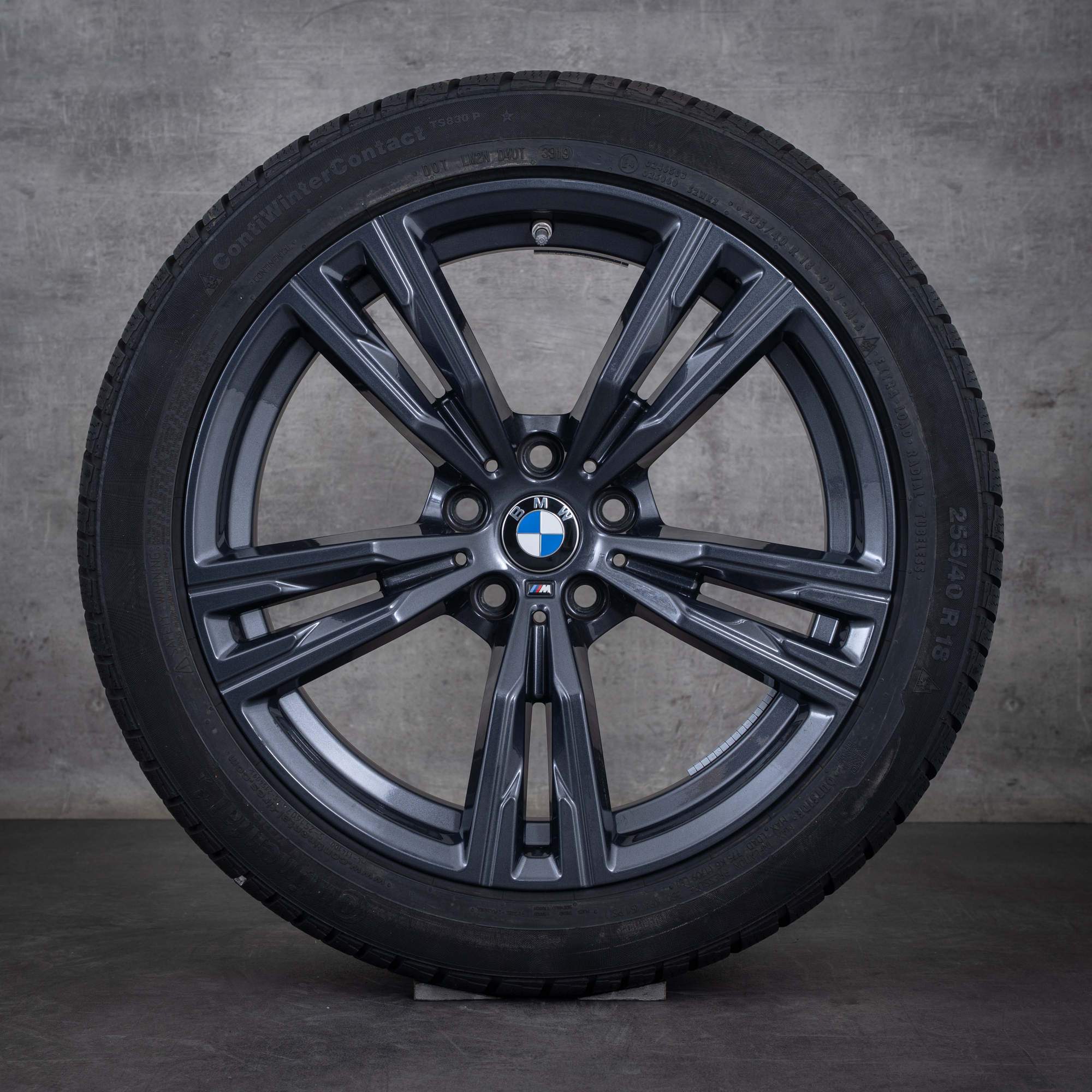 Alkuperäiset BMW Z4 talvirenkaat 18 tuuman G29 vanteet styling 798 M 8091466 8091467 orbit grey gloss (orbit harmaa kiiltävä)