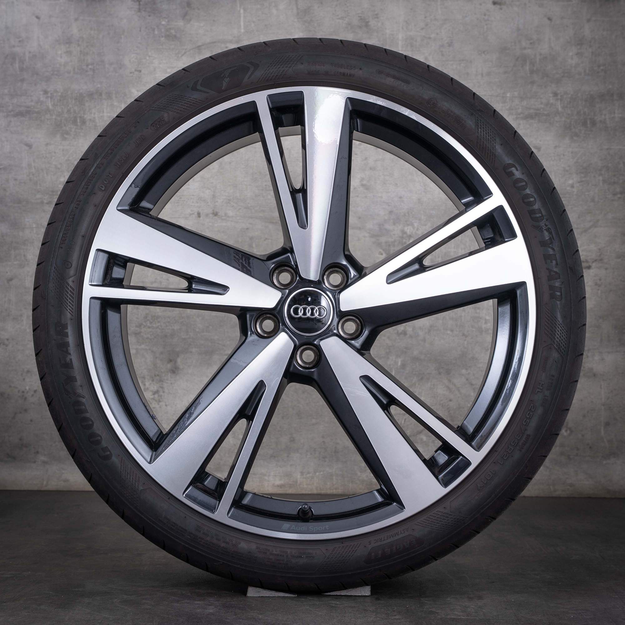 Cerchi originali Audi A6 S6 da 21 pollici 4K 4P C8 C9 per ruote estive 4K0601025AG, finitura granito diamantato