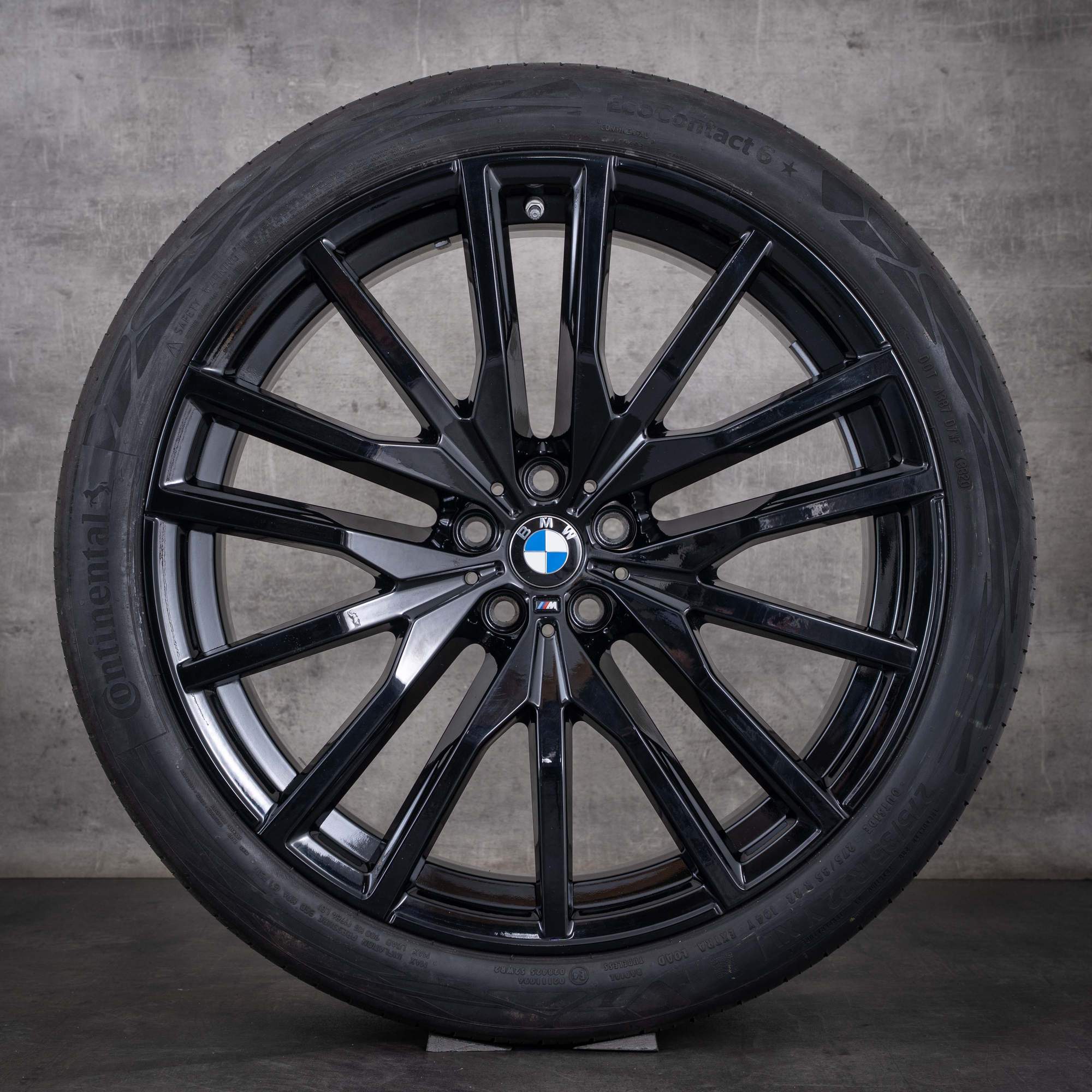 OEM BMW X5 X6 22-inch G05 G06 summer wheels Styling 742 M 8090013 8090014 Gloss Black