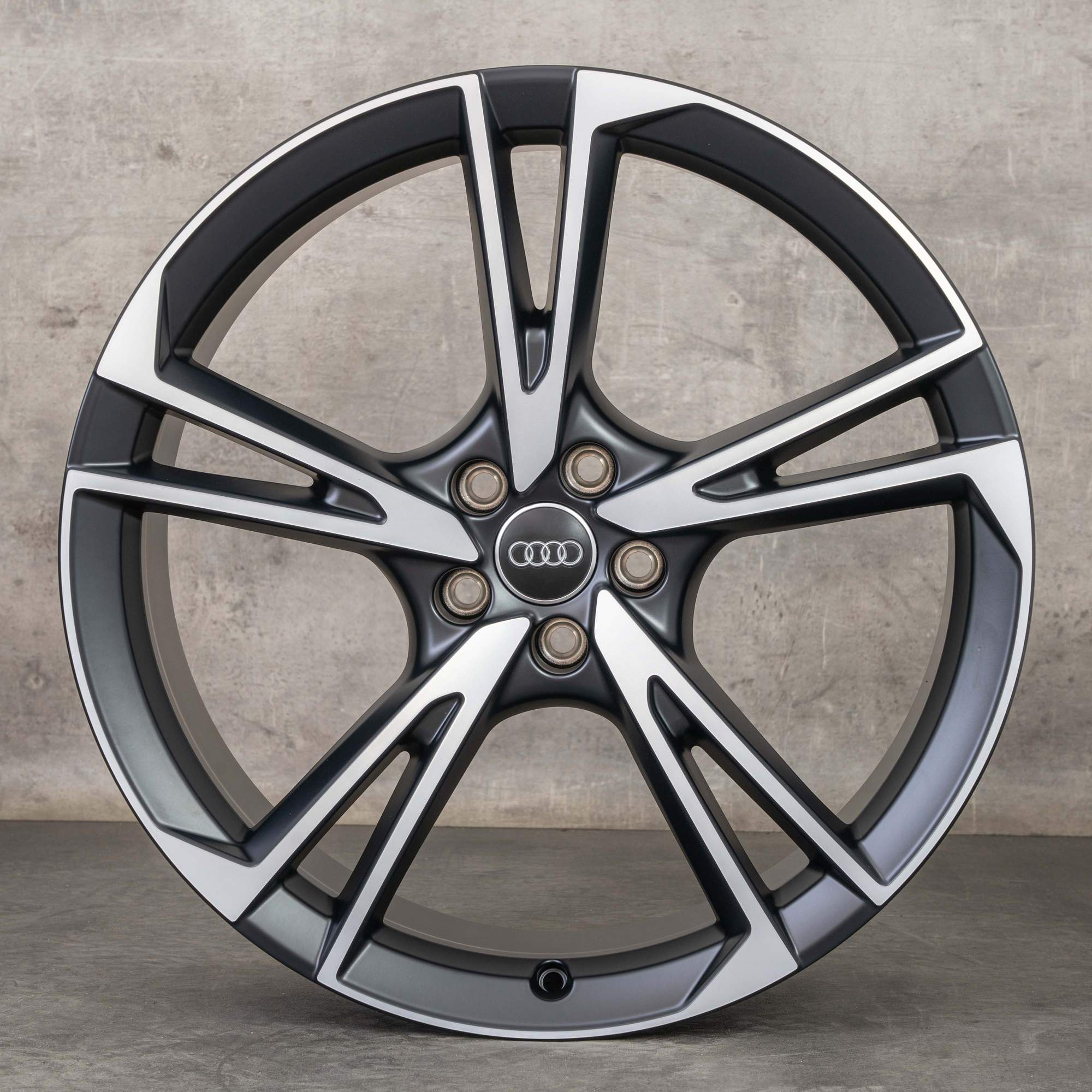 Oryginał Audi A8 S8 felgi 21 cali 4N D5 Flax koła letnie 4N0071491 czarny mat Polerowane NOWOŚĆ