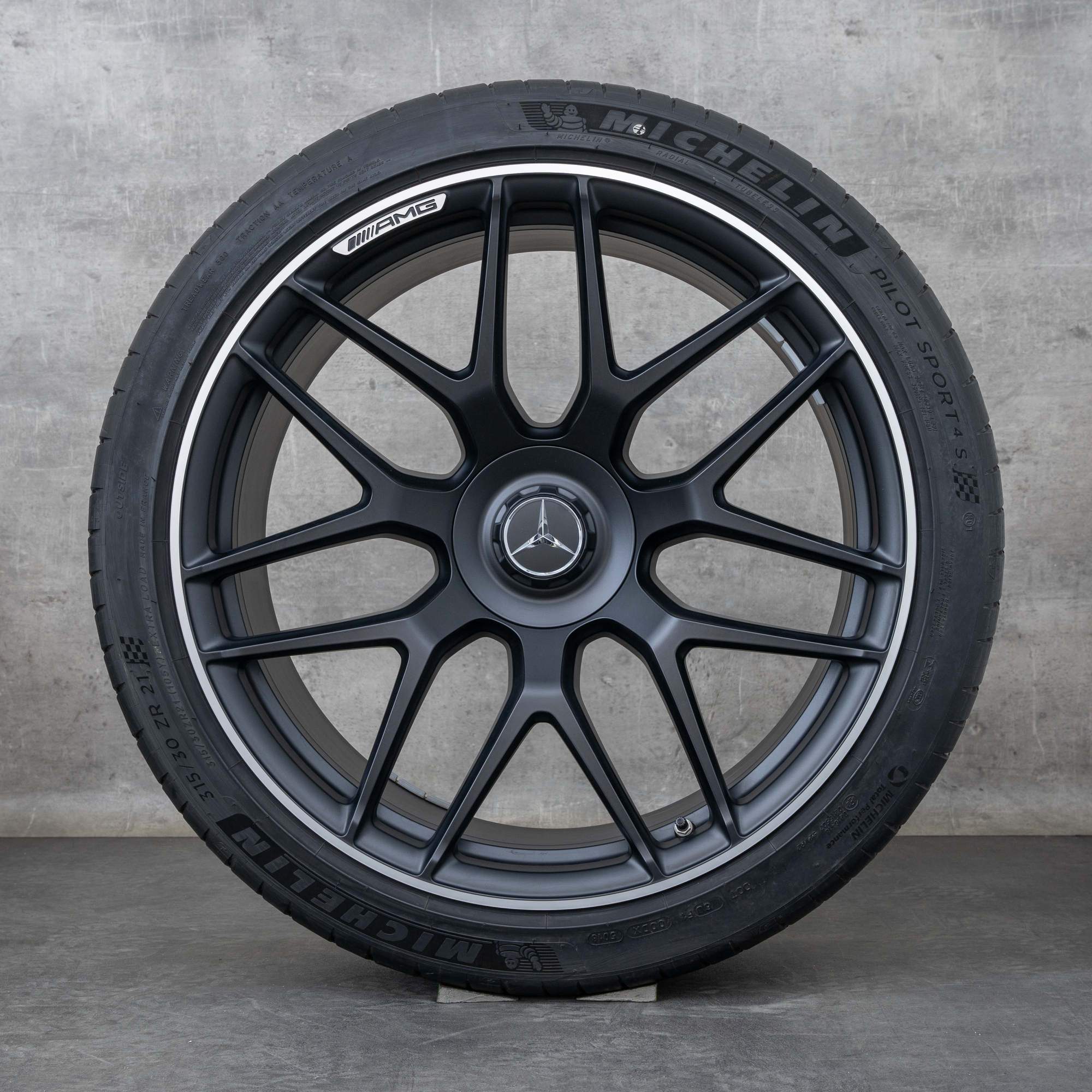 Oryginalne felgi do Mercedes-Benz AMG GT 43 53 63 S 4Matic+ & E Performance 21 cal X290 4-drzwiowa Opony letnie A2904010800 A2904010900 czarne w stylu diamond cut