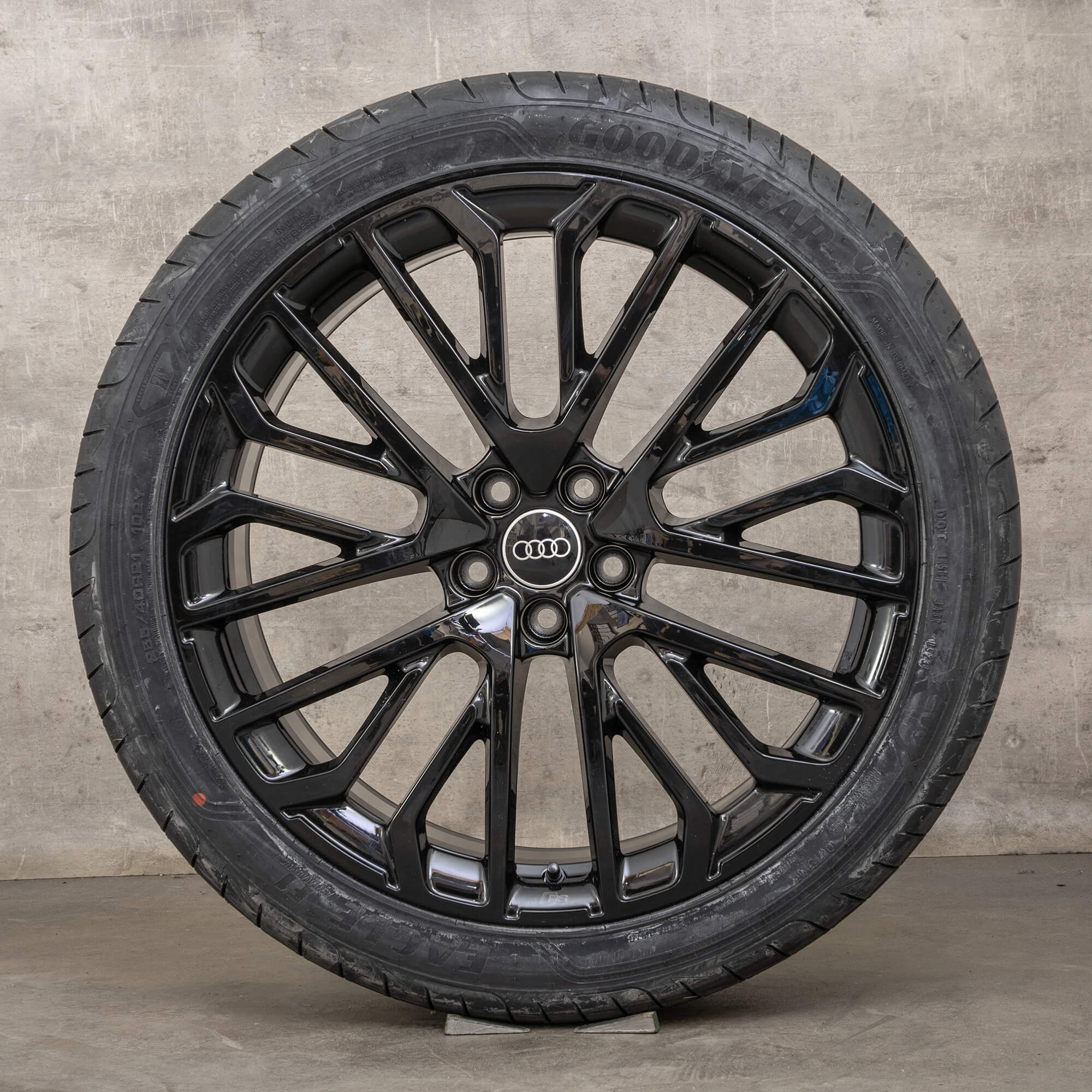 Jantes e pneus inverno originais Audi Q5 SQ5 21 polegadas FY GU Sportback jantes 8MA601025L preto alto brilho NOVO