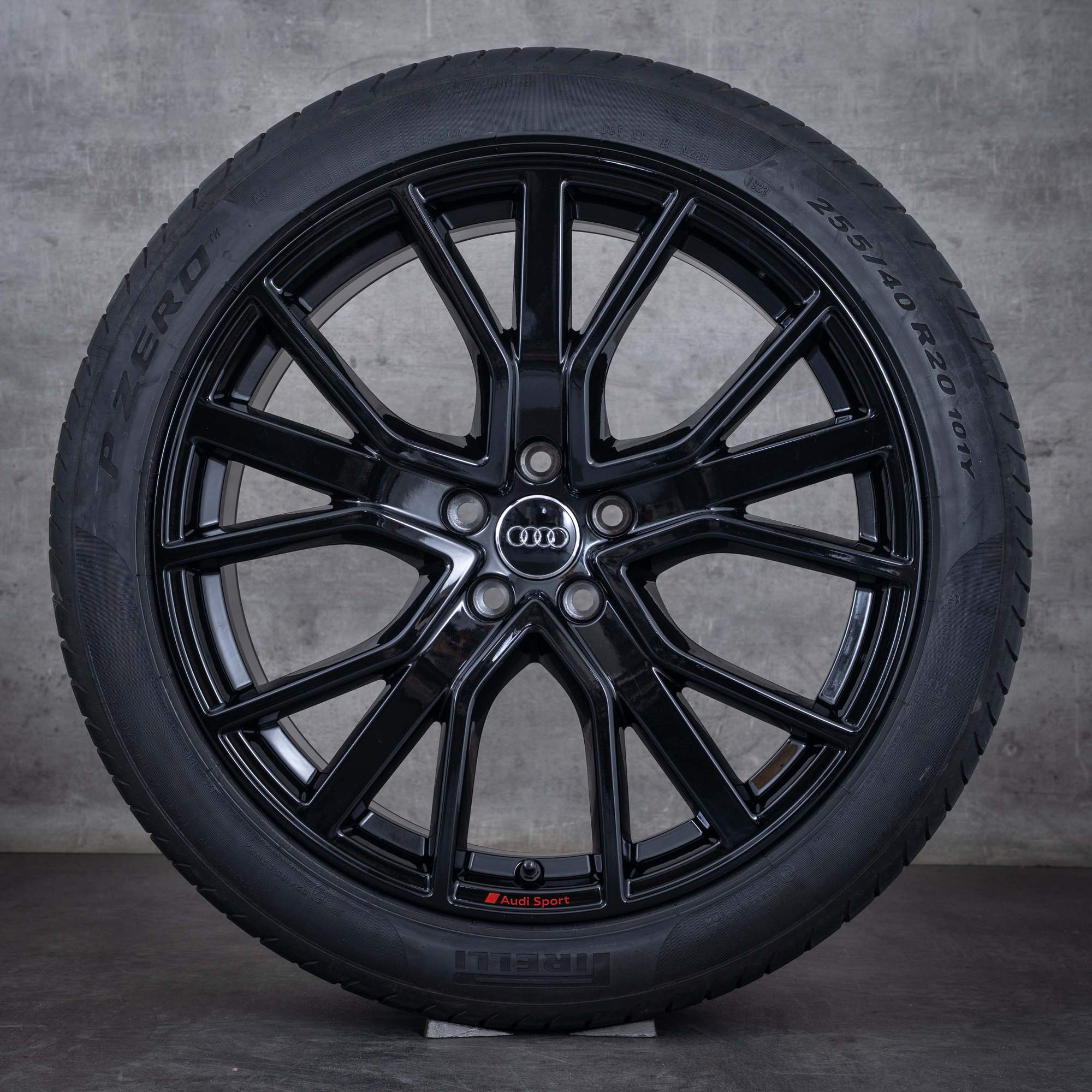 Alkuperäiset Audi A6 S6 vanteet 20 tuuman 4K C8 kesäpyörät 4K0601025AB musta kiiltävä