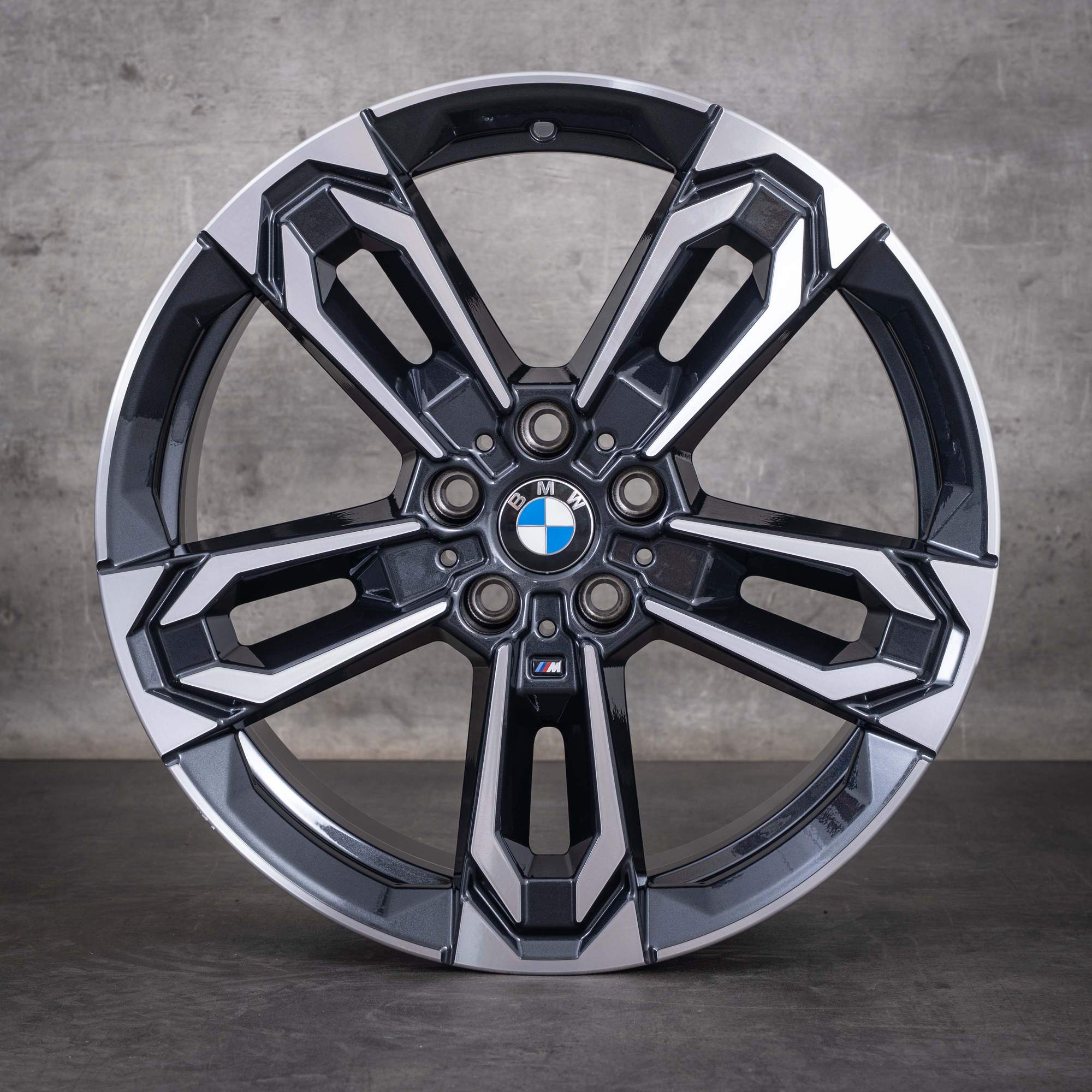 Original BMW X1 iX1 X2 Felgen 19 Zoll U10 U11 Styling 871 M 6898051 midnight grey glanzgedreht NEU