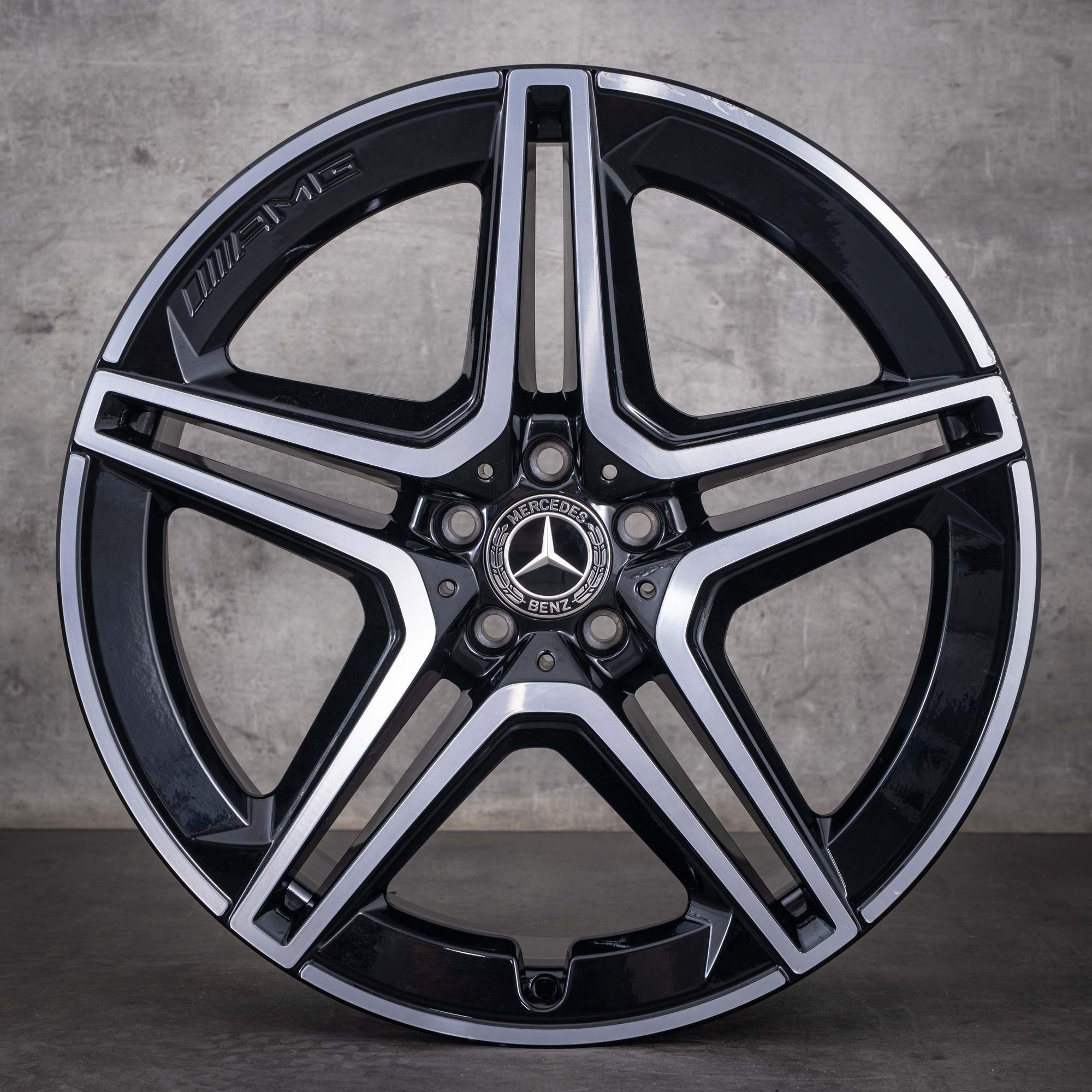 Jantă originală AMG Mercedes-Benz GLS X167 21 de inci cod A1674017300 neagră diamantată
