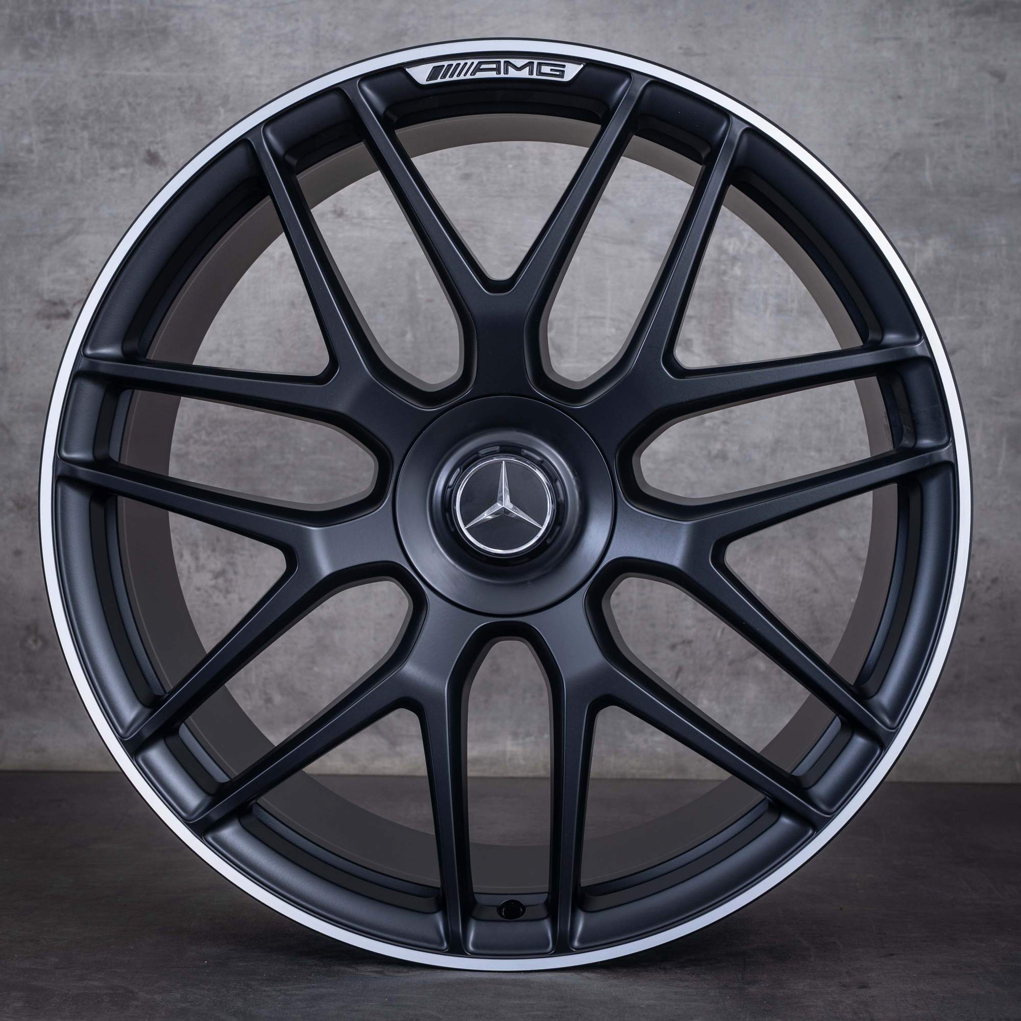 Original Mercedes Benz GLE 53 63 AMG 4Matic+ Felgen 22 Zoll X167 C167 Hybrid A1674014400 A1674014500 schwarz matt rand glanzgedreht NEU