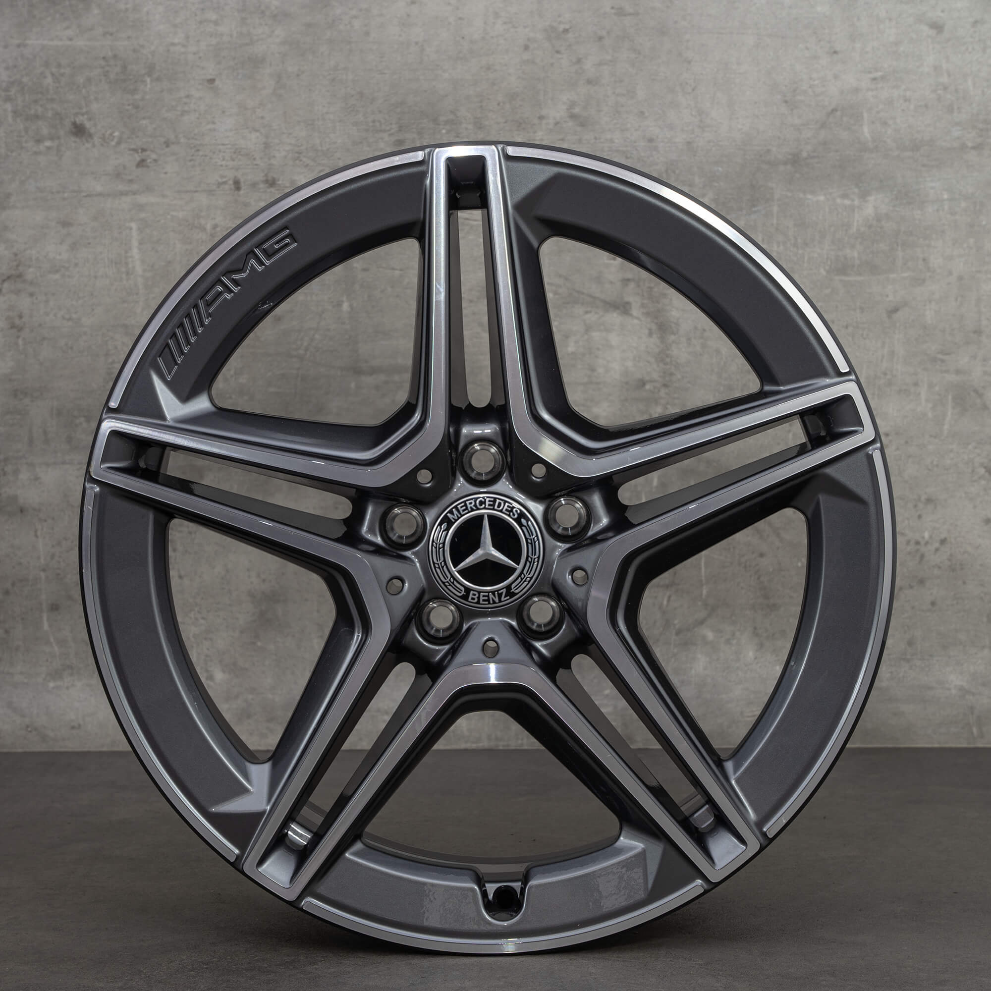 Alkuperäiset Mercedes Benz GLA GLB vanteet 19 tuuman H247 X247 A2474011500 himalaya harmaa kiillotettu