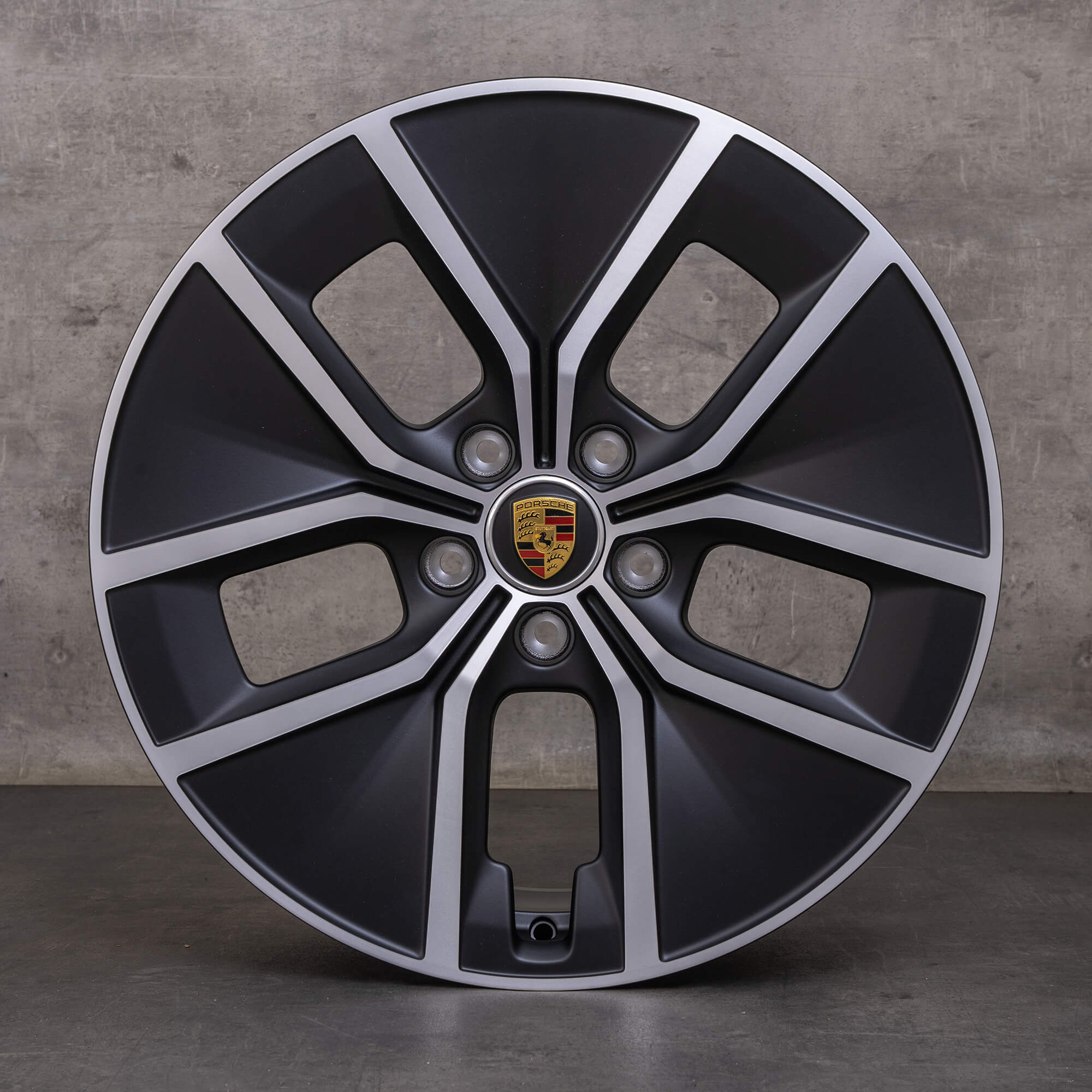 Oryginalne felgi Porsche Taycan 9J1 II 21 cali 9J1601025BS 9J1601025BT czarny mat Polerowane NOWOŚĆ