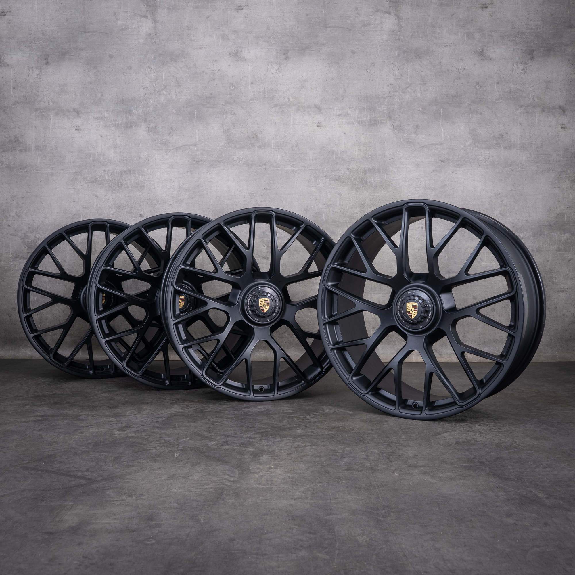 Llantas originales Porsche 911 de 20 pulgadas para los modelos 991 I & II GT3 99136216234 99136216634 en negro mate