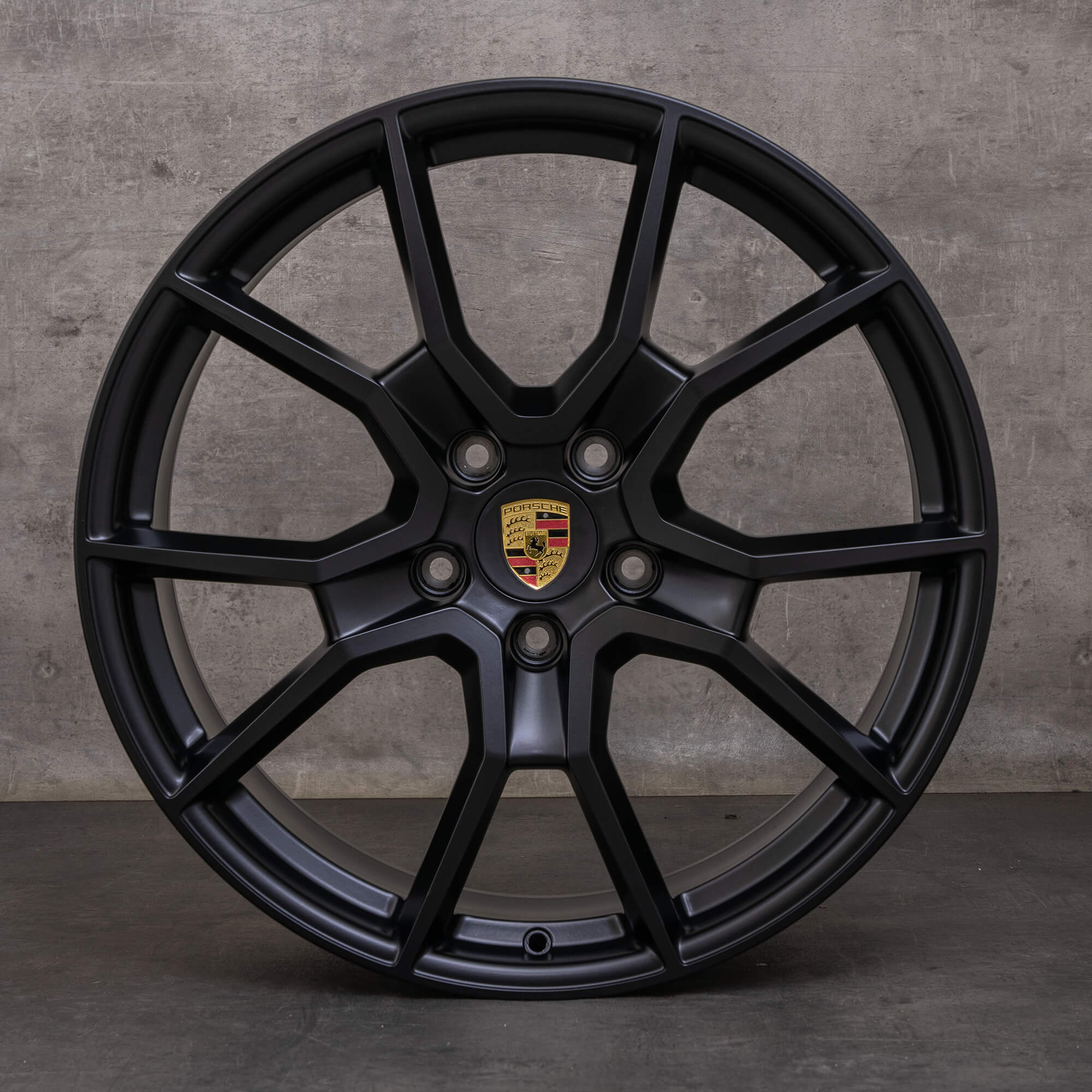 Oryginalne felgi Porsche Taycan 9J1 21 cali 9J1601025BC 9J1601025BD RS Spyder czarny mat