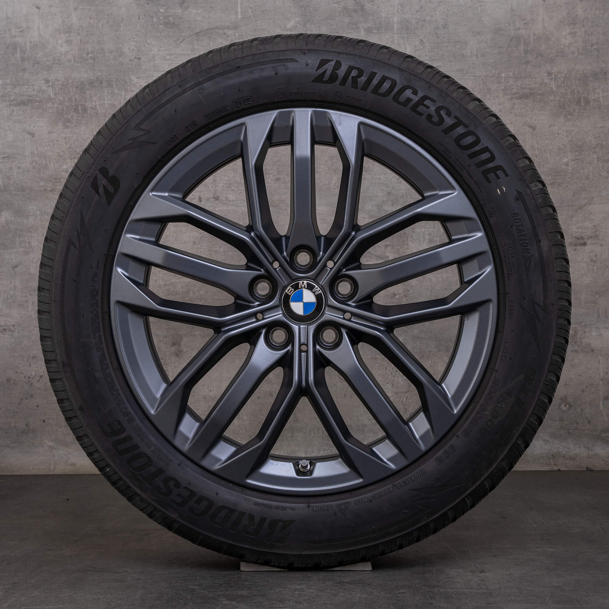 OEM BMW X1 iX1 X2 iX2 snow tire packages 18 inch U10 U11 Rims Styling 879 6898046 frozen gunmetal grey