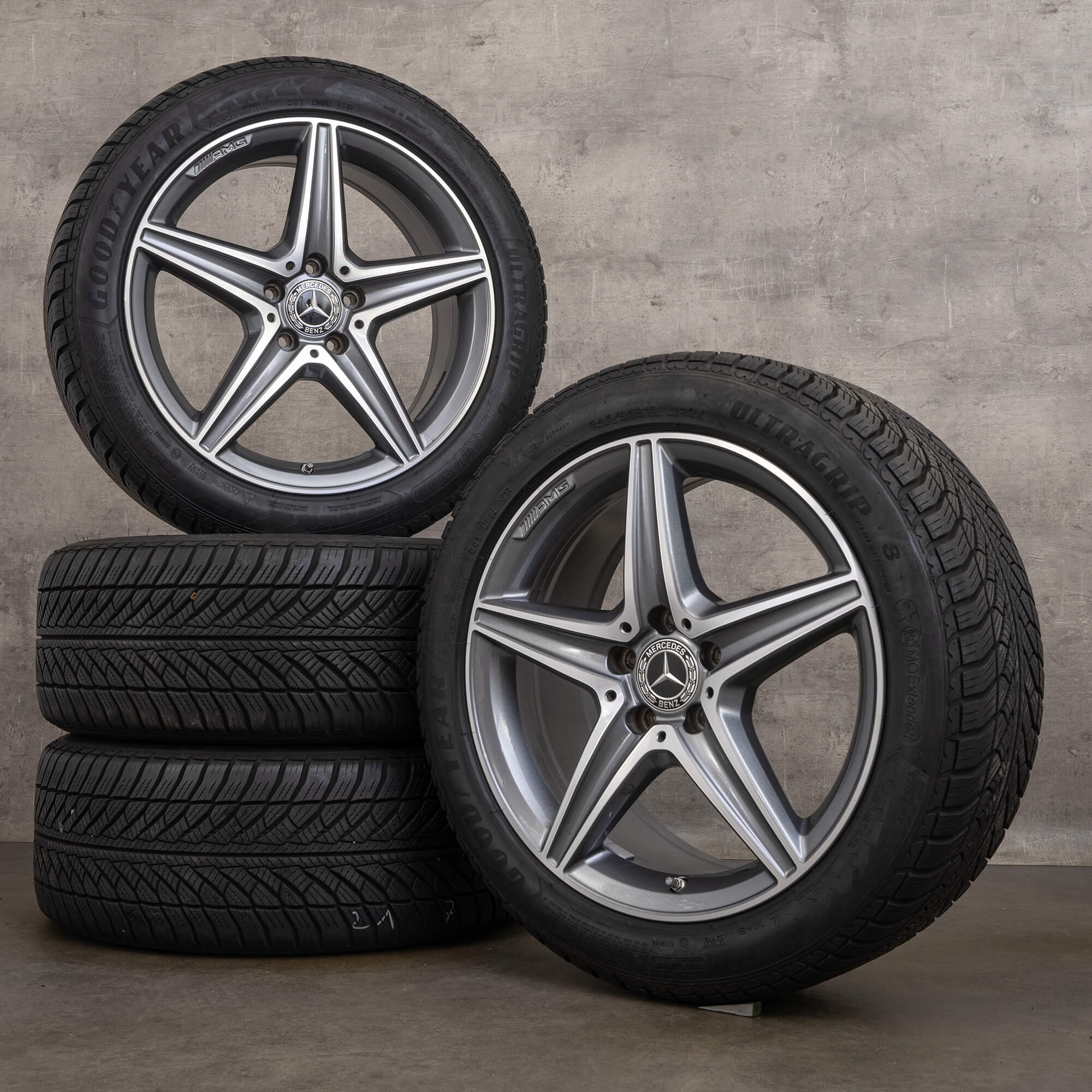 Alkuperäiset AMG Mercedes W213 S213 C238 18 tuuman talvirenkaat vanteet