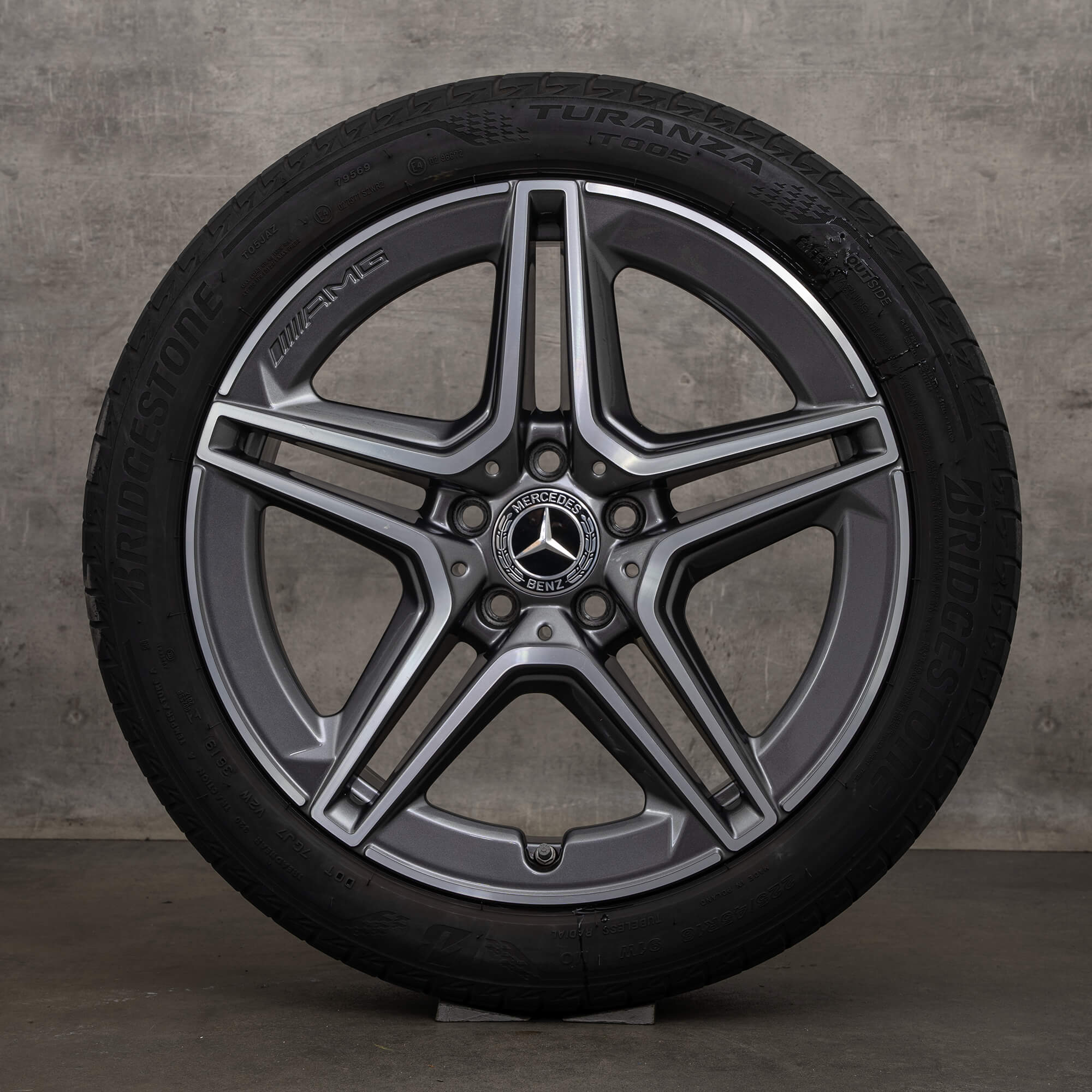 Original Mercedes Benz AB Klass CLA AMG fälgar 18 tum W177 V177 W247