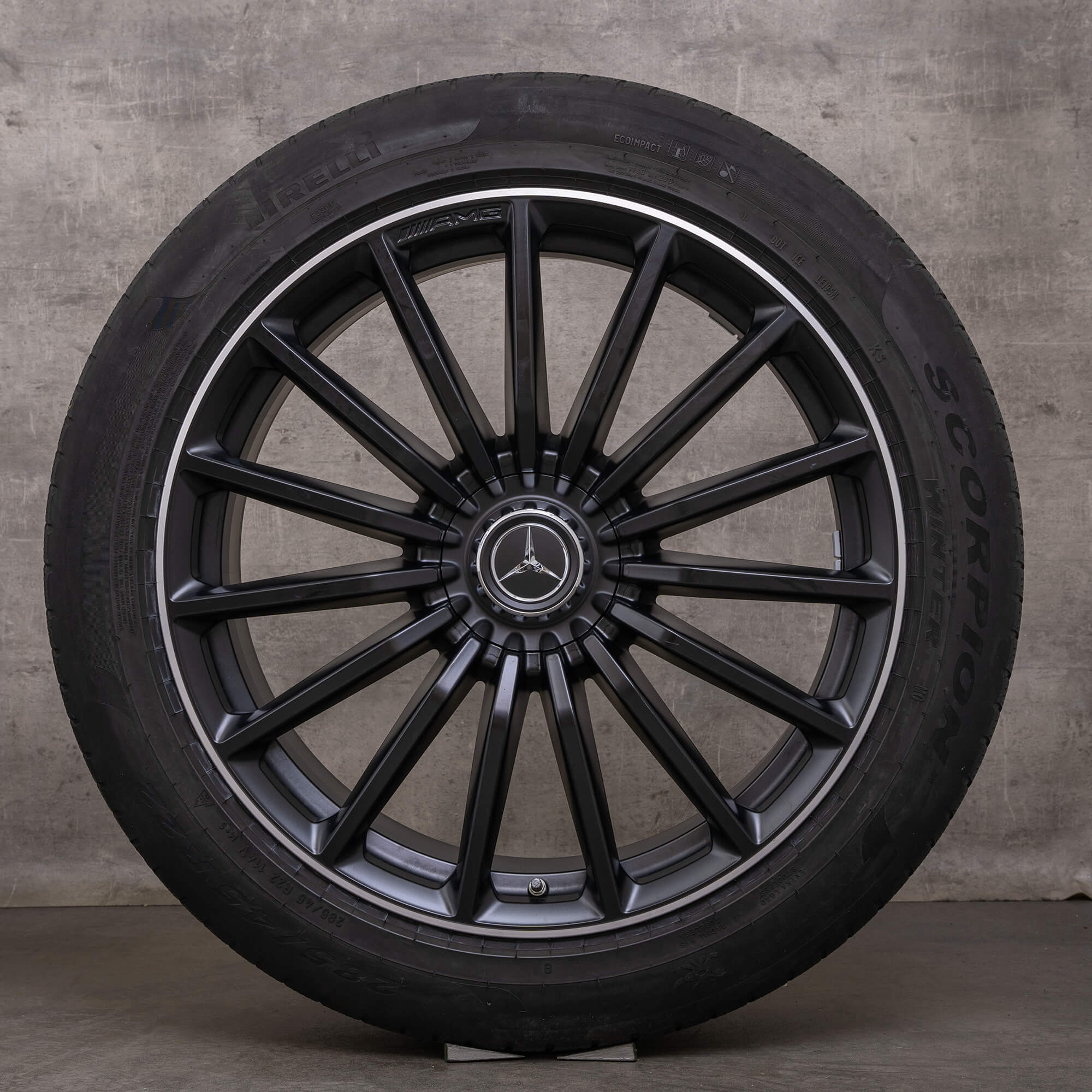 Llantas de invierno originales AMG Mercedes Benz GLS 63 22 pulgadas X167 A1674018300 A1674018400 negro mate alto brillo