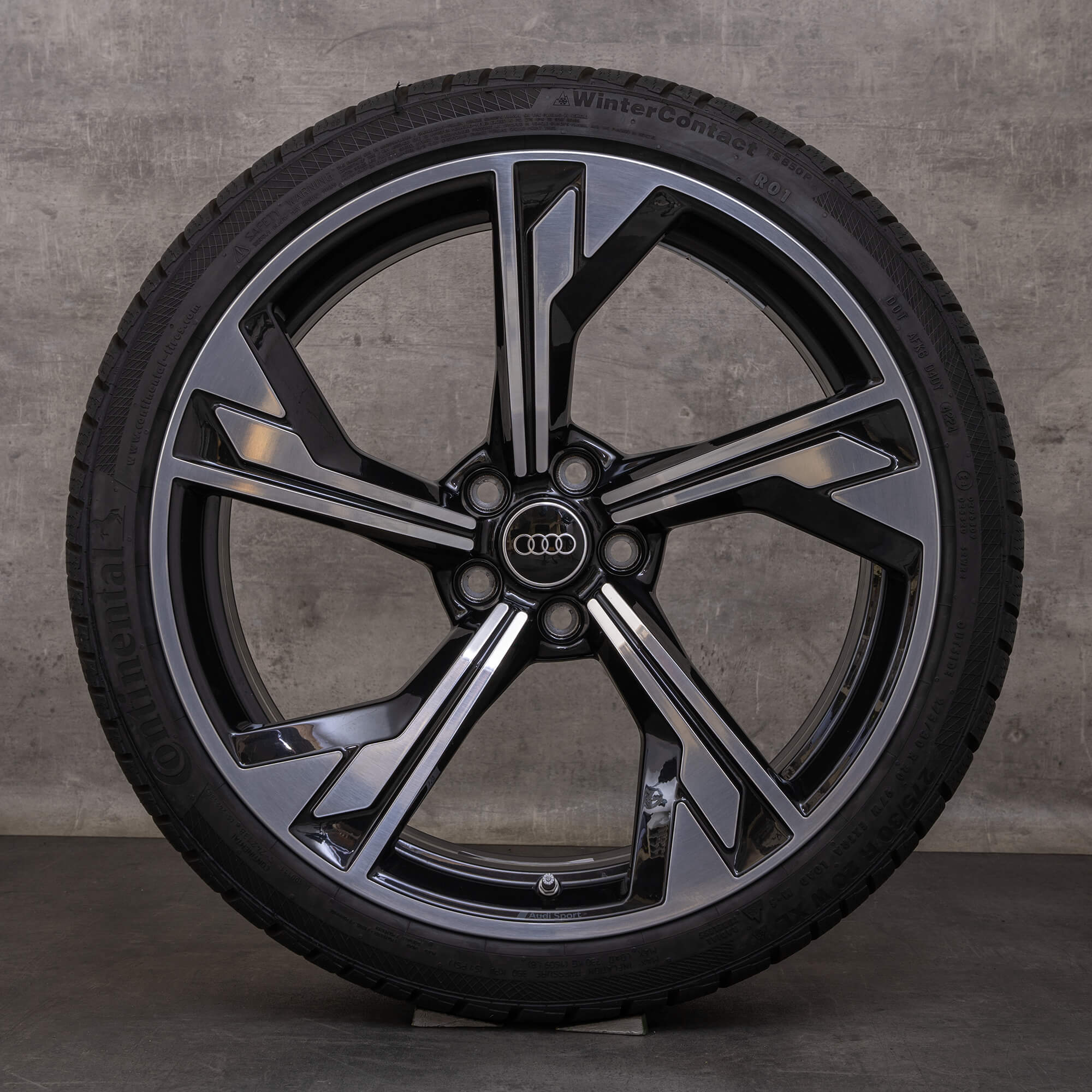 Llantas originales Audi RS4 RS5 20 pulgadas B9 8W F5 ruedas de verano Bandera 8W0601025DT negro brillante torneado NUEVO