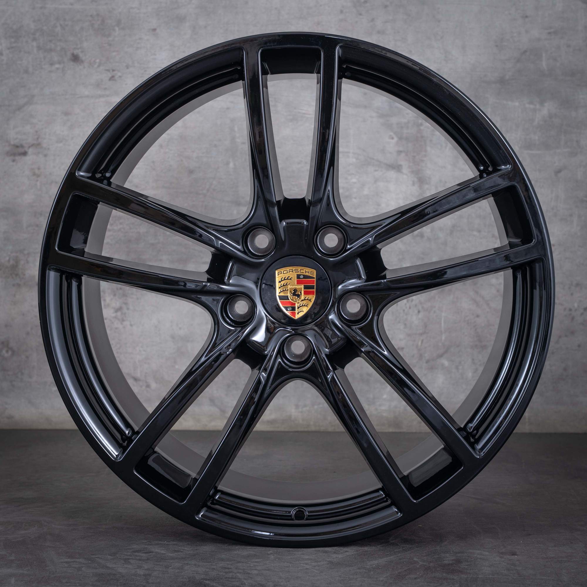 Alkuperäiset Porsche Cayenne vanteet 20 tuuman 9YA II 9Y0601025BB 9Y0601025BC musta kiiltävä maalattu UUTUUS