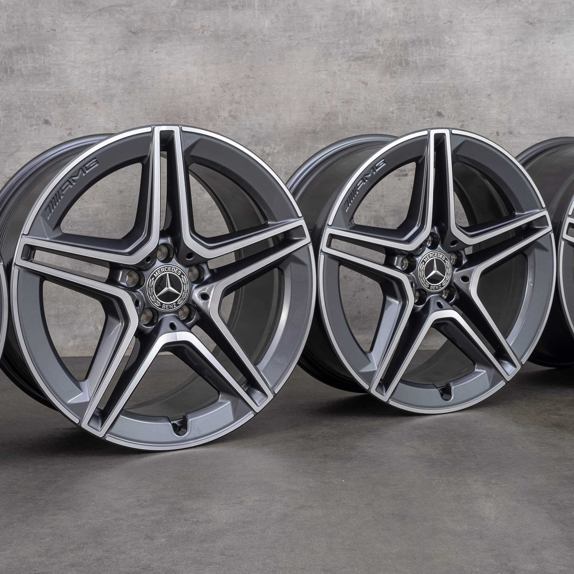 Jantes Mercedes AMG 19 pouces Classe S W223 X223 V223 jantes alloy gris