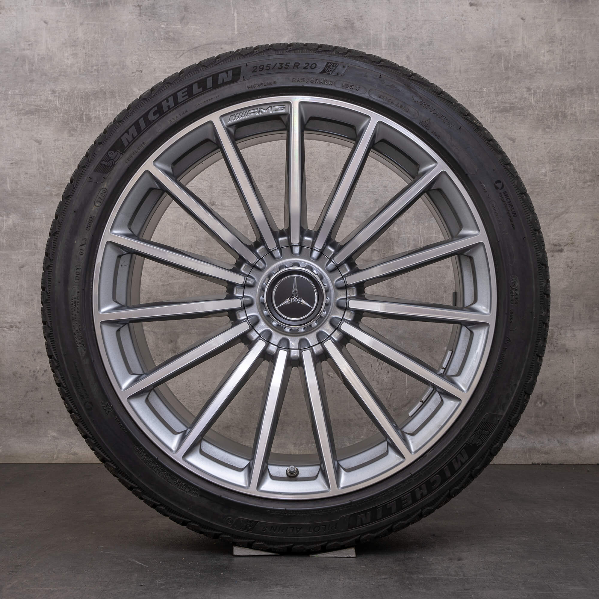 Alkuperäiset Mercedes Benz GT 43 53 63 & S 4Matic+ AMG talvirenkaat 20 tuuman X290 4-oviset vanteet A2904010600 A2904010700 himalaya harmaa Kiillotettu