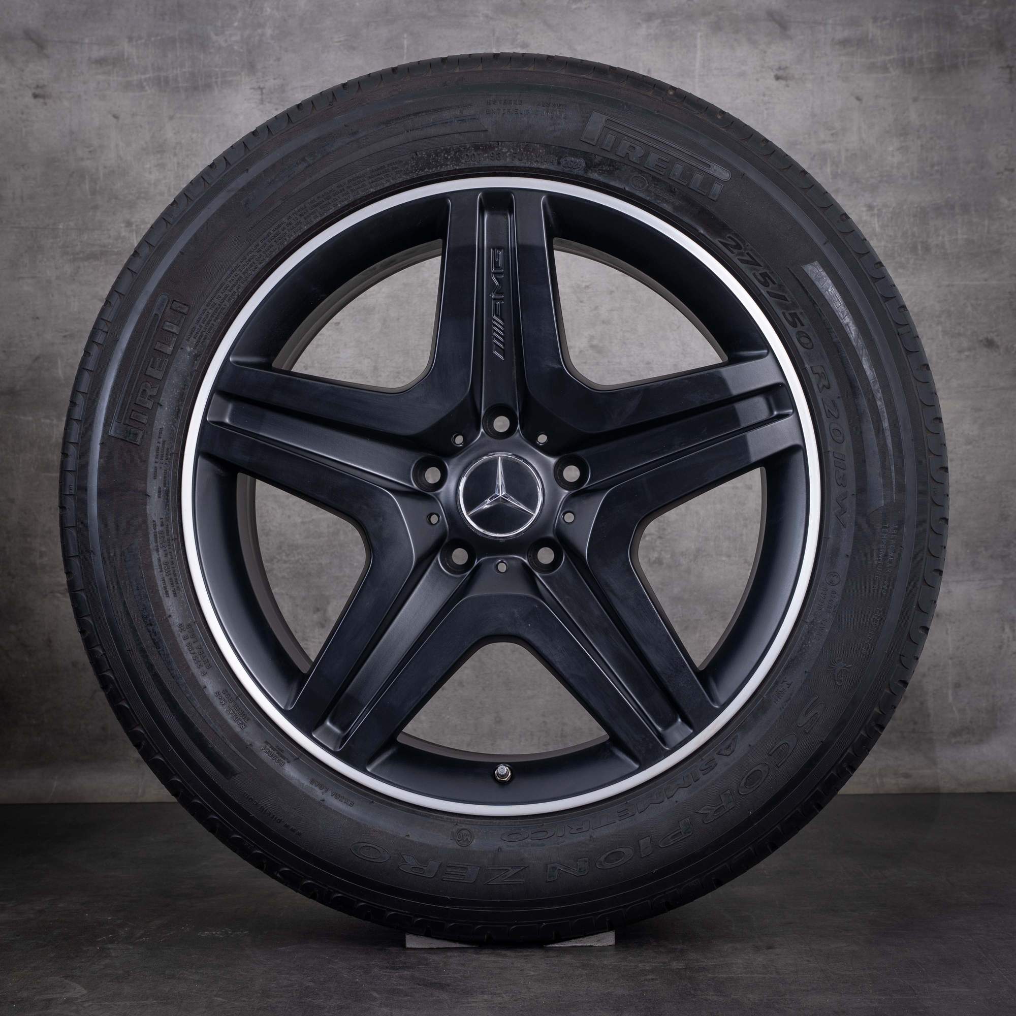 OEM Mercedes-Benz G-Class AMG 20inch rims W463 W465 G63 G65 summer wheels A4634012702 matte black diamond cut