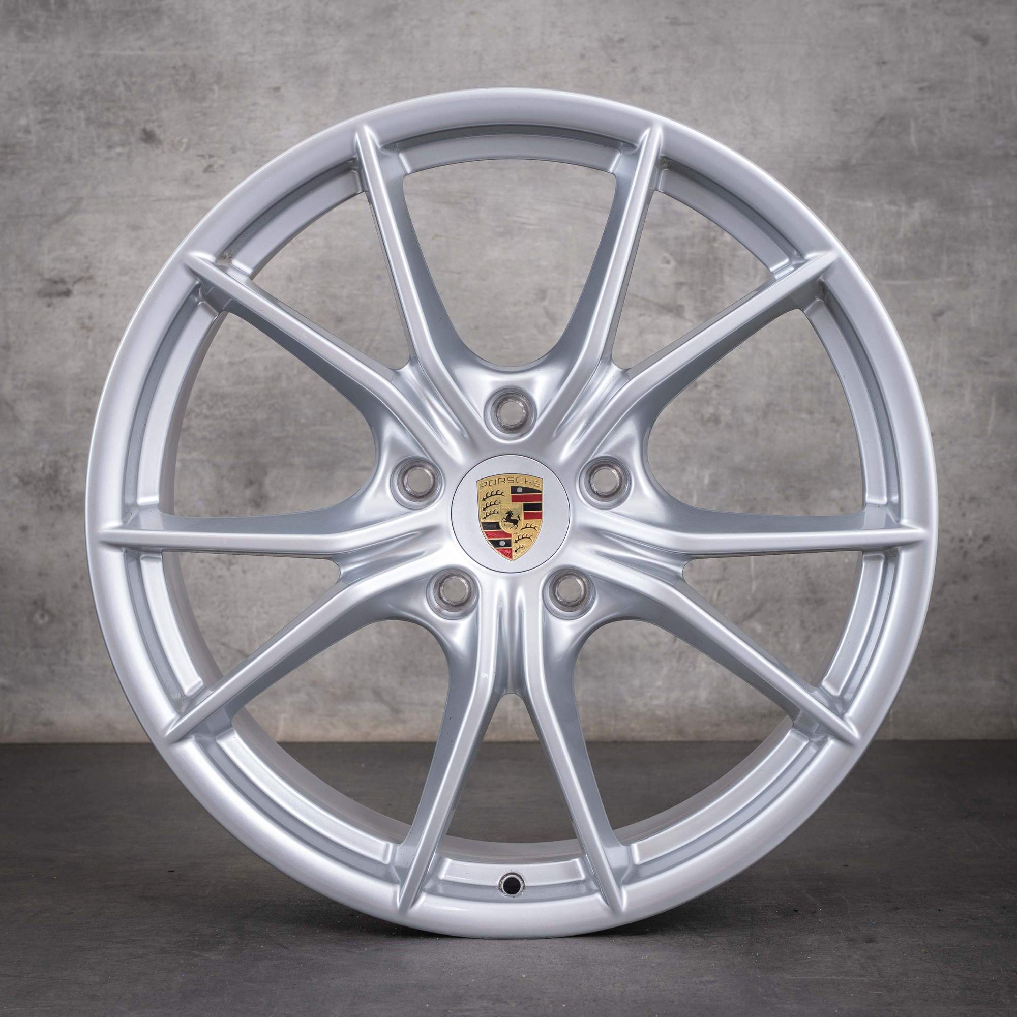 Jante originale Porsche 991 de anvelope de iarnă de 20 de inci model Carrera coduri 99136271000 99136276002 argintii