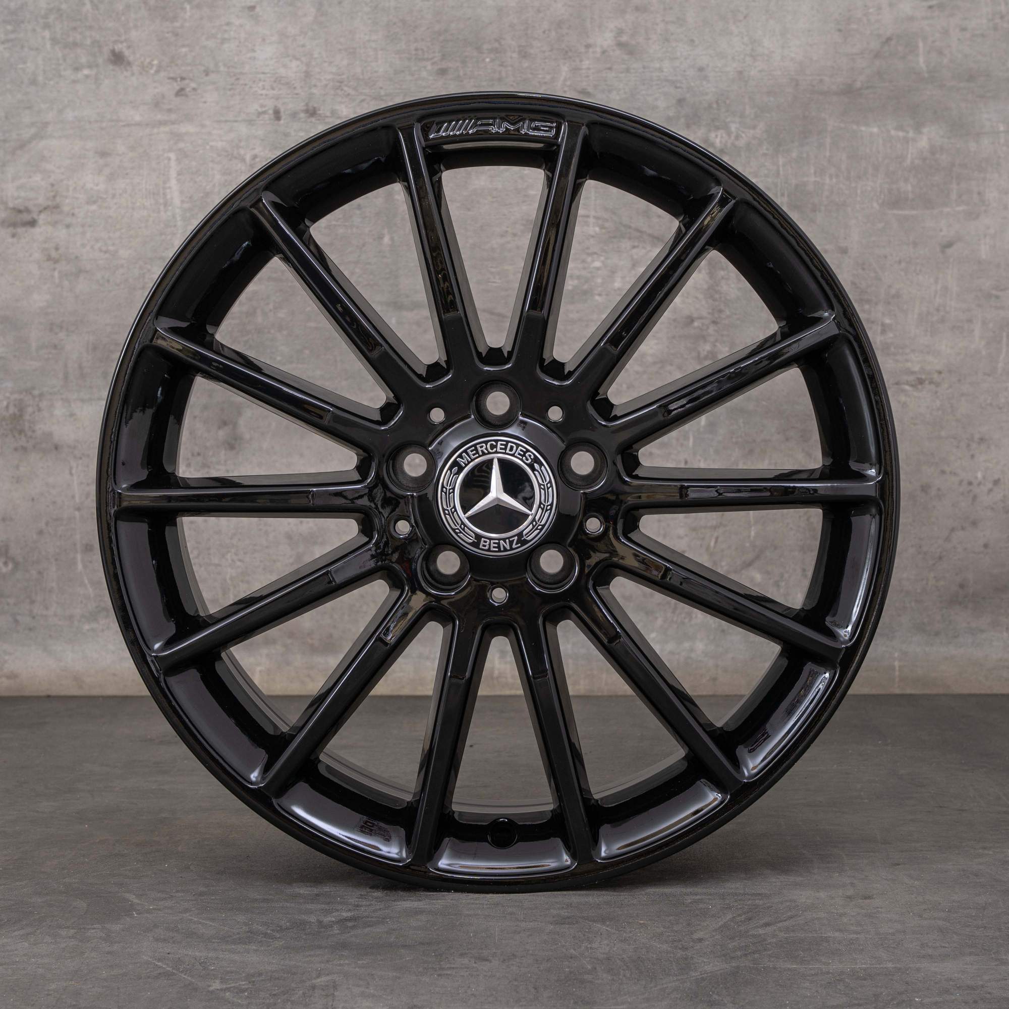 Original Mercedes Benz A B Klasse CLA AMG Felgen 18 Zoll W176 W246 C117 X117 A1764010200 schwarz glanz