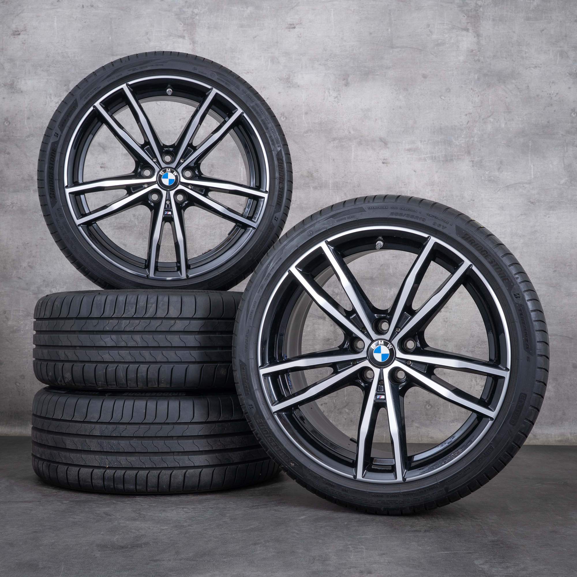 Original BMW Serie 2 3 4 llantas 19 pulgadas G42 G20 G21 G22 G23 ruedas de verano estilo 791 M 8090094 8090095 negro brillante