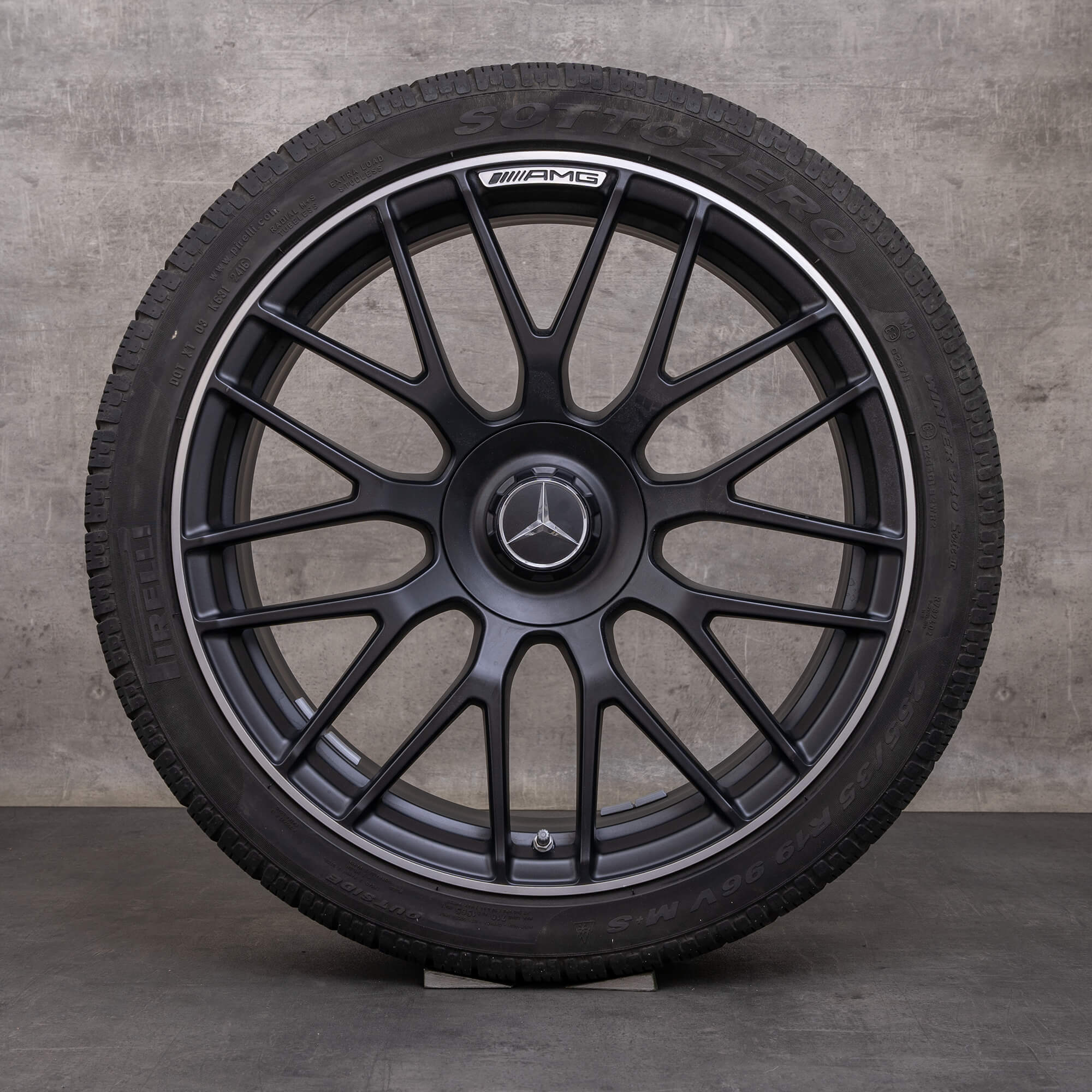 Oryginalał Mercedes Benz Klasa A 45 CLA AMG felgi 19 cali W177 X118 C118 koła letnie A1774012500 czarny mat polerowane NOWOŚĆ