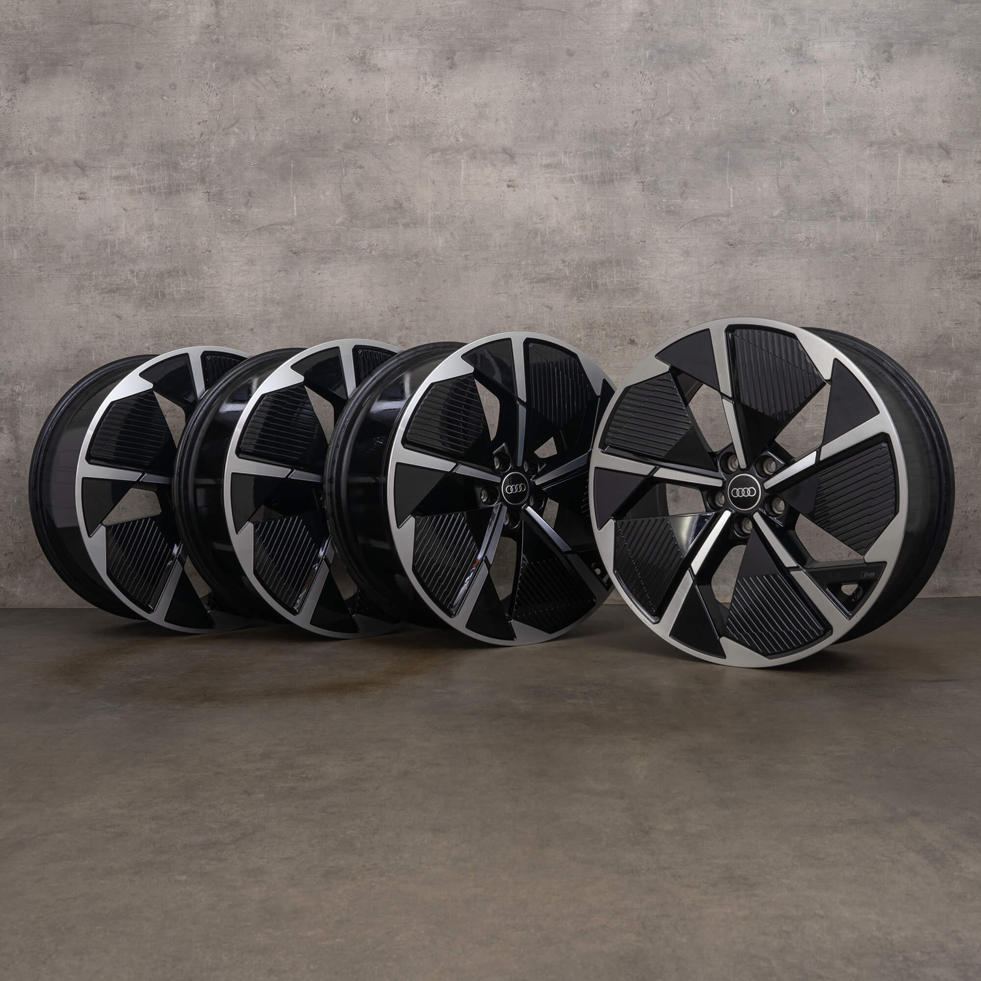 Llantas originales Audi Q4 e-tron & Sportback 21 pulgadas FZ Rotor Aero 89A601025A 89A601025S negro pulido