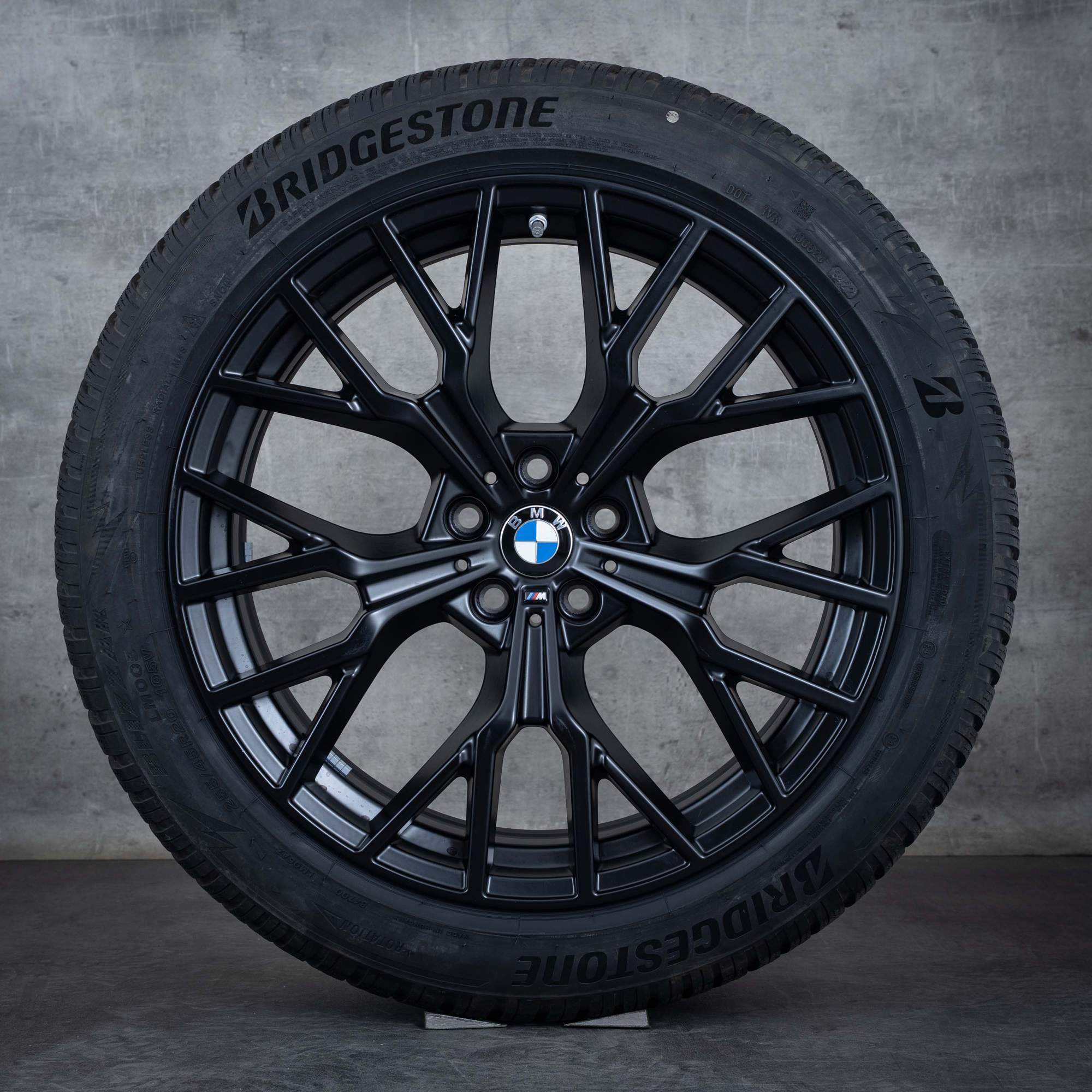 Oryginalne koła zimowe BMW serii 7 i7 X3 20 cali G70 G45 felgi stylizacja 911 M 5A19DF8 5A19DF9 jet black matt