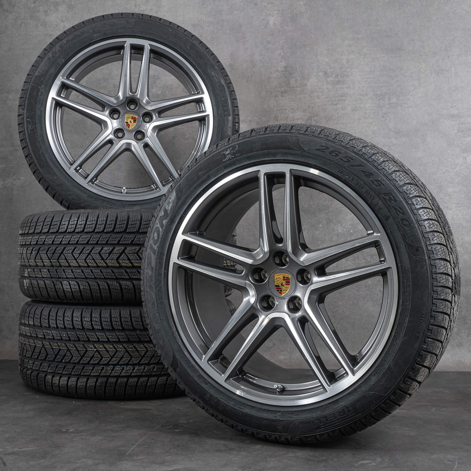Original Porsche Macan llantas 20 pulgadas 95B601025DG ruedas de invierno neumáticos NUEVO