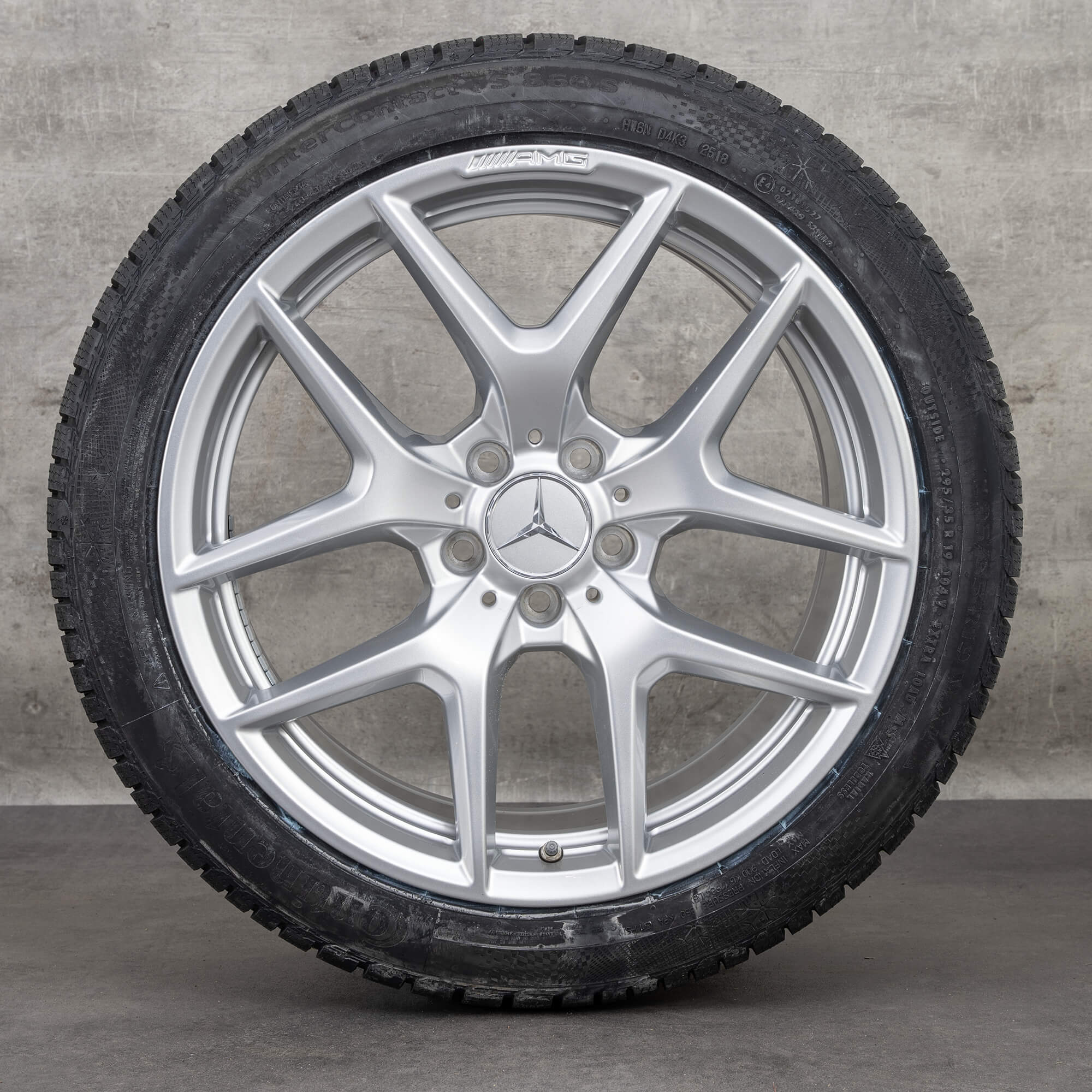 Alkuperäiset Mercedes Benz AMG GT talvirenkaat 19 tuuman C190 R190 vanteet A1904010300 A1904010400 hopea