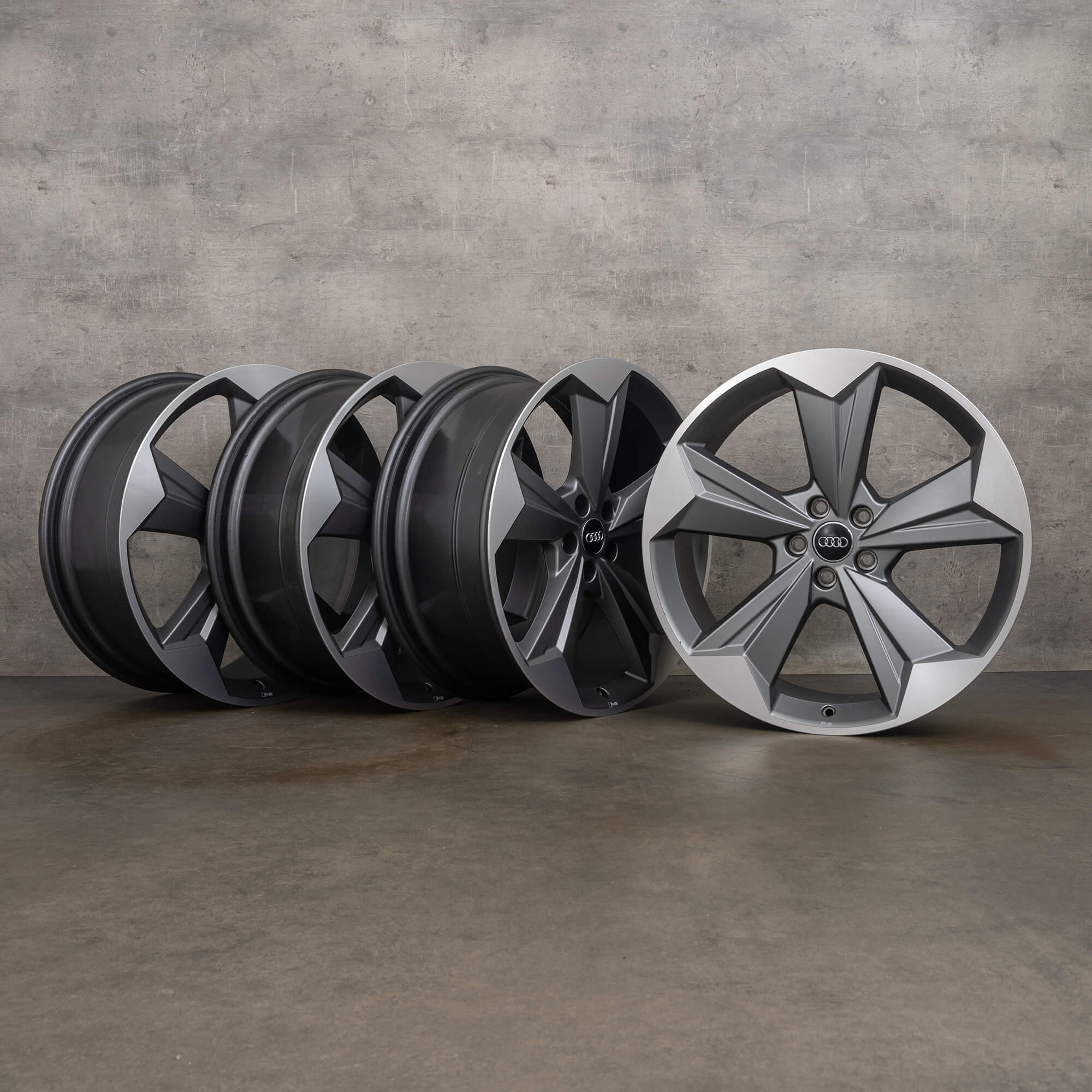 Originale Audi Q4 e tron Sportback & SUV 21 tommer fælge Rotor Evo 89A601025 89A601025R