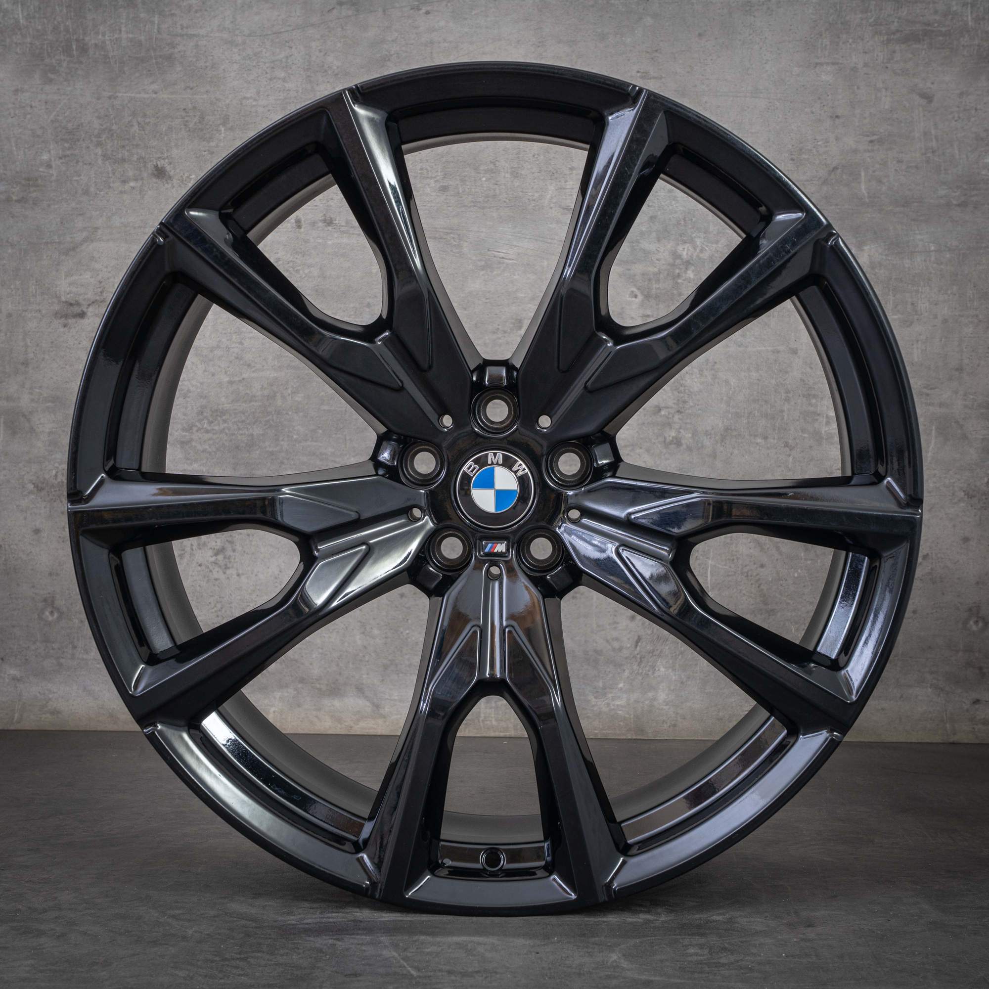 Originale BMW X7 fælge 22 tommer G07 Styling 755 M 5A269F7 5A269F8 jetsort