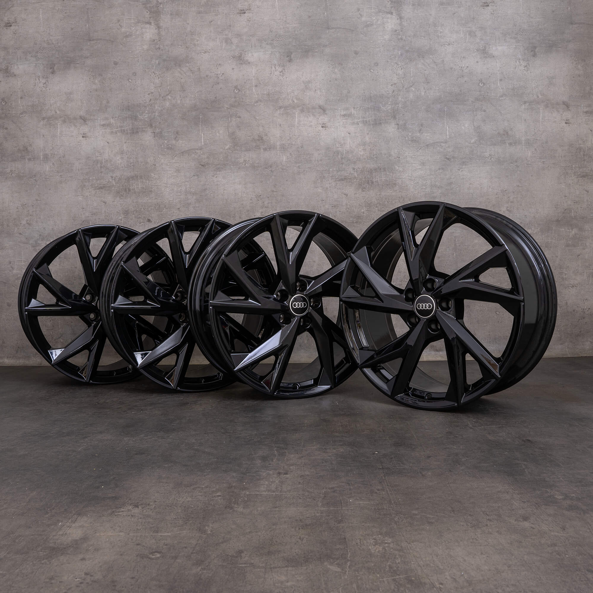 Orijinal Audi R8 jantlar 20 inç 4S Evo Design 4S0601025CA 4S0601025CC alüminyum siyah parlak