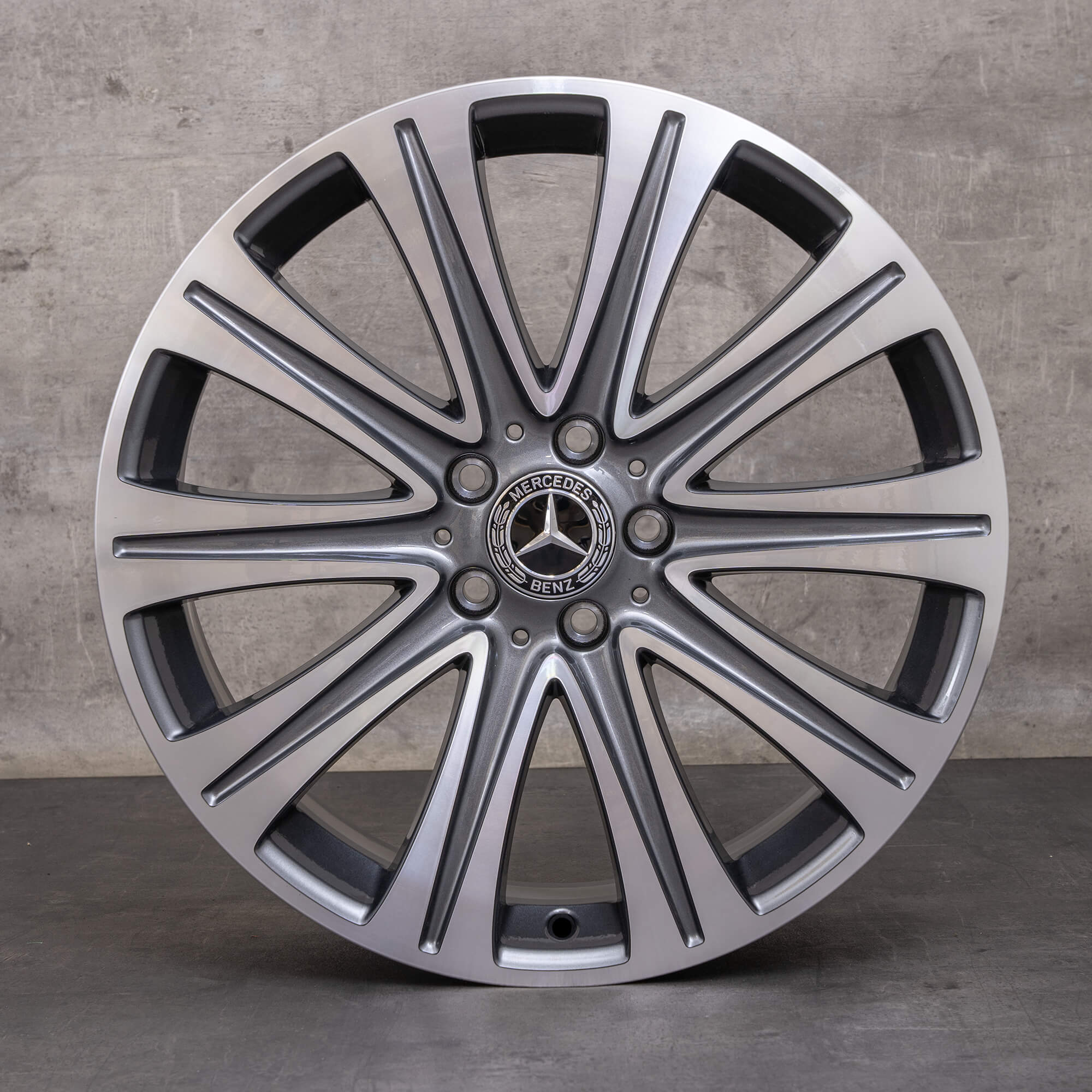 Orijinal Mercedes Benz E-Serisi jantlar 19 inç W213 S213 C238 A238 A2134010500 himalaya gri parlak tornalı YENİ