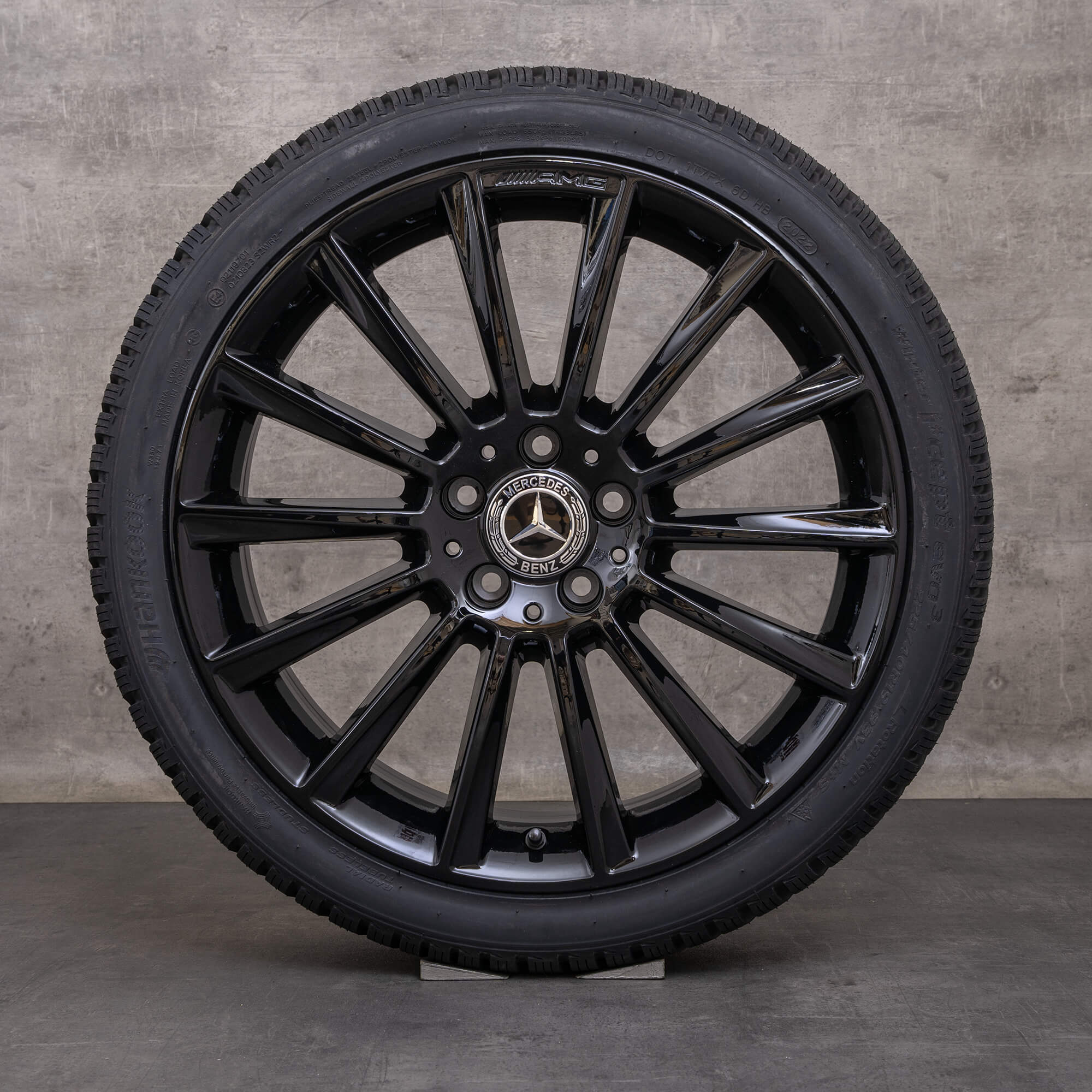 Originale Mercedes Benz C-Klasse AMG vinterhjul 19 tommer W205 S205 C205 A205 fælge A2054011300 A2054011400 sort blank
