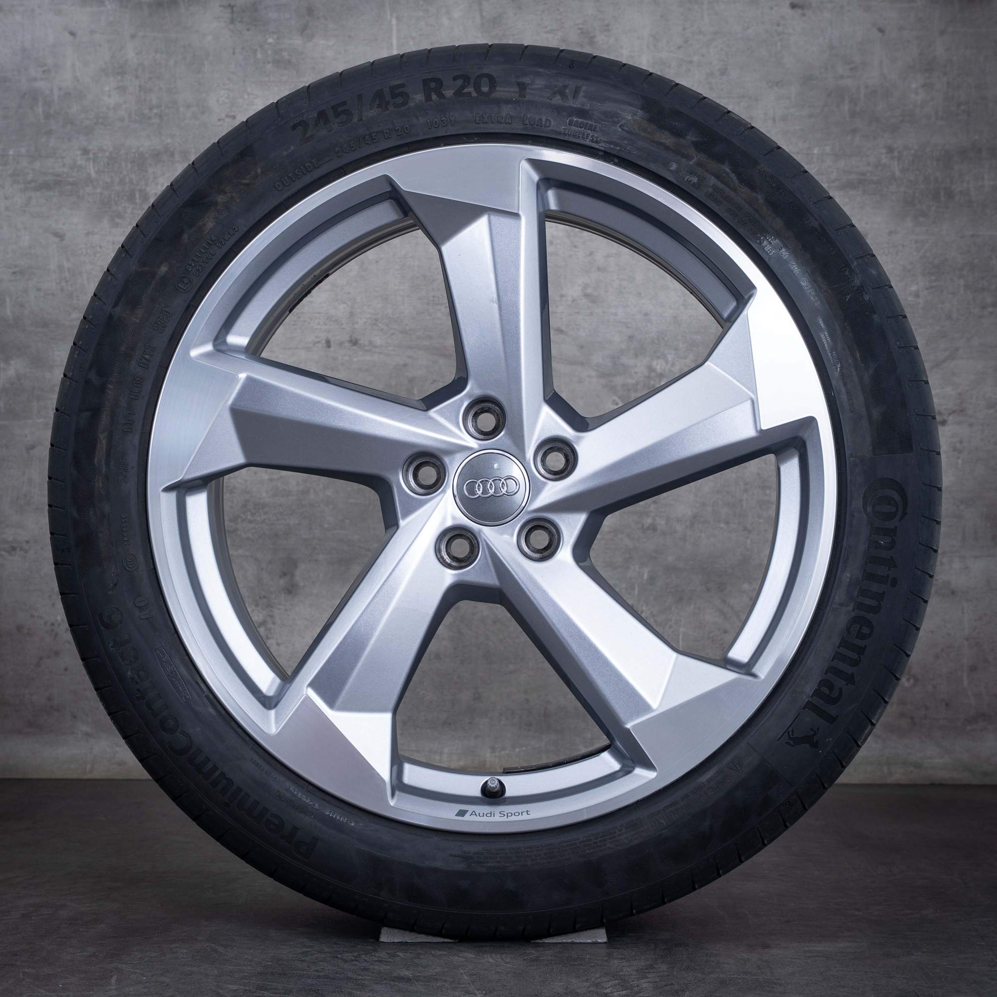 Alkuperäiset Audi A6 S6 Allroad vanteet 20 tuuman 4K C8 kesäpyörät 4K9601025E antrasiitti kiillotettu