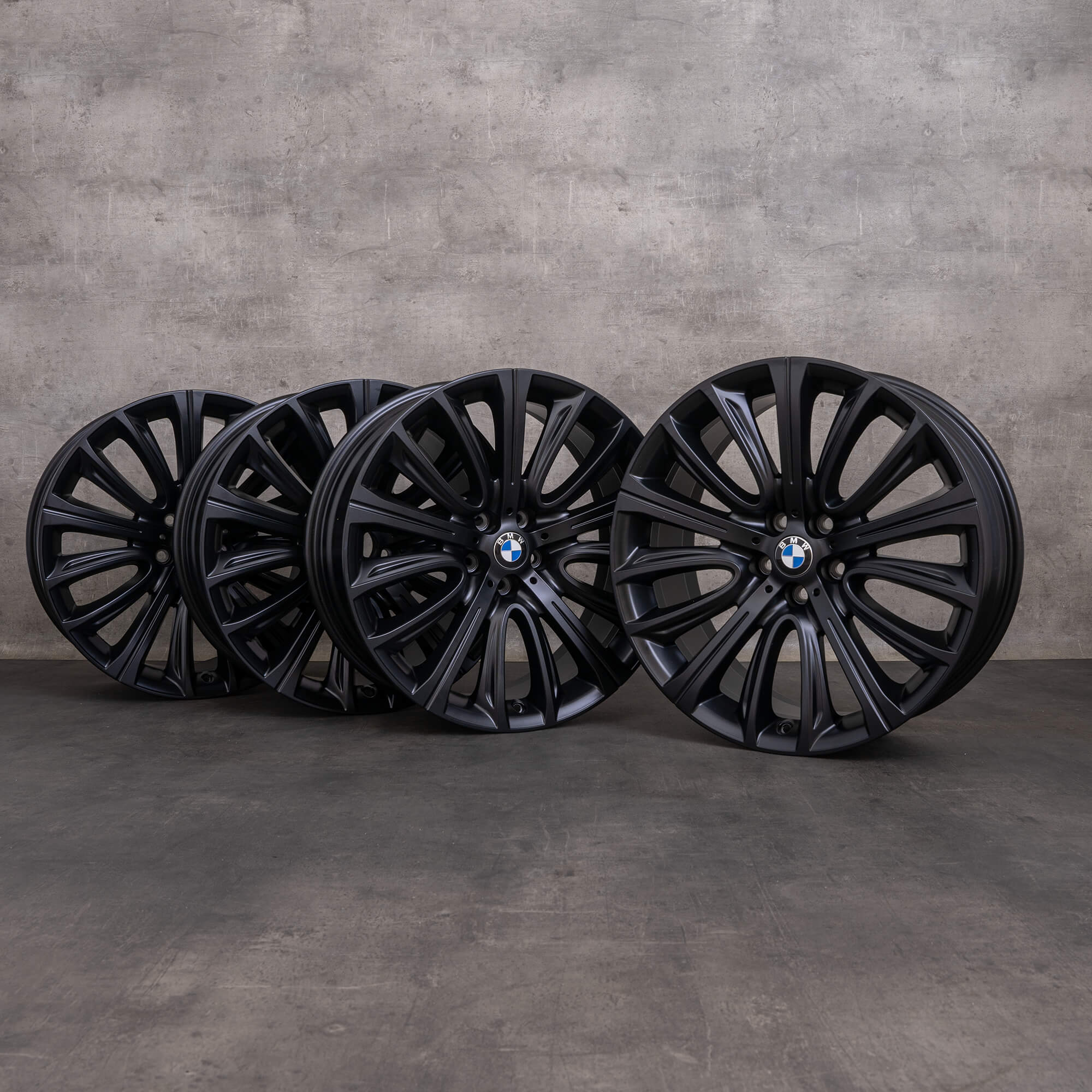 OEM BMW 7 series 6 Rims 20 inch G11 G12 G32 GT Gran Turismo Styling 628 6863110 6863111black matt