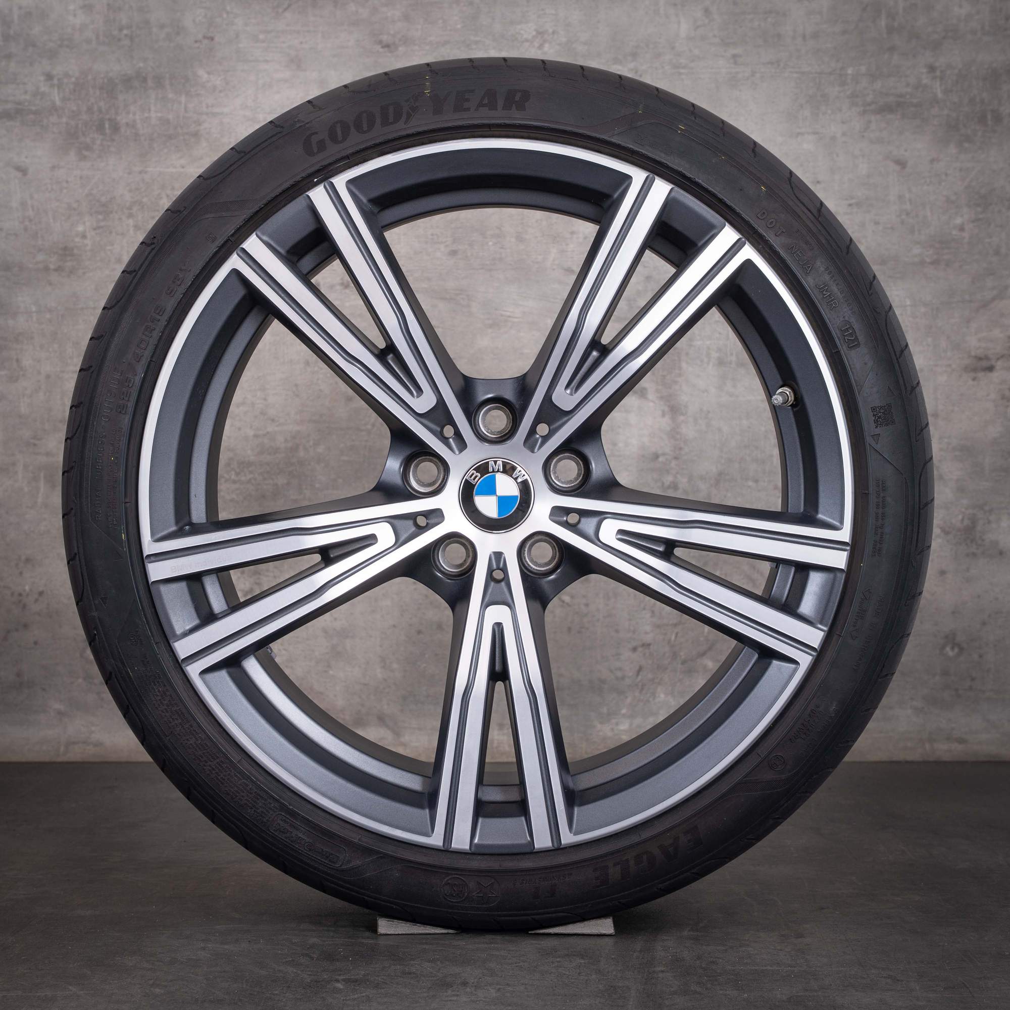 Original BMW 2er 3er 4er Felgen 19 Zoll G20 G21 G22 G23 G42 Coupe Sommerräder Styling 793i 8089896 8089897 orbit grey matt Front glanzgedreht