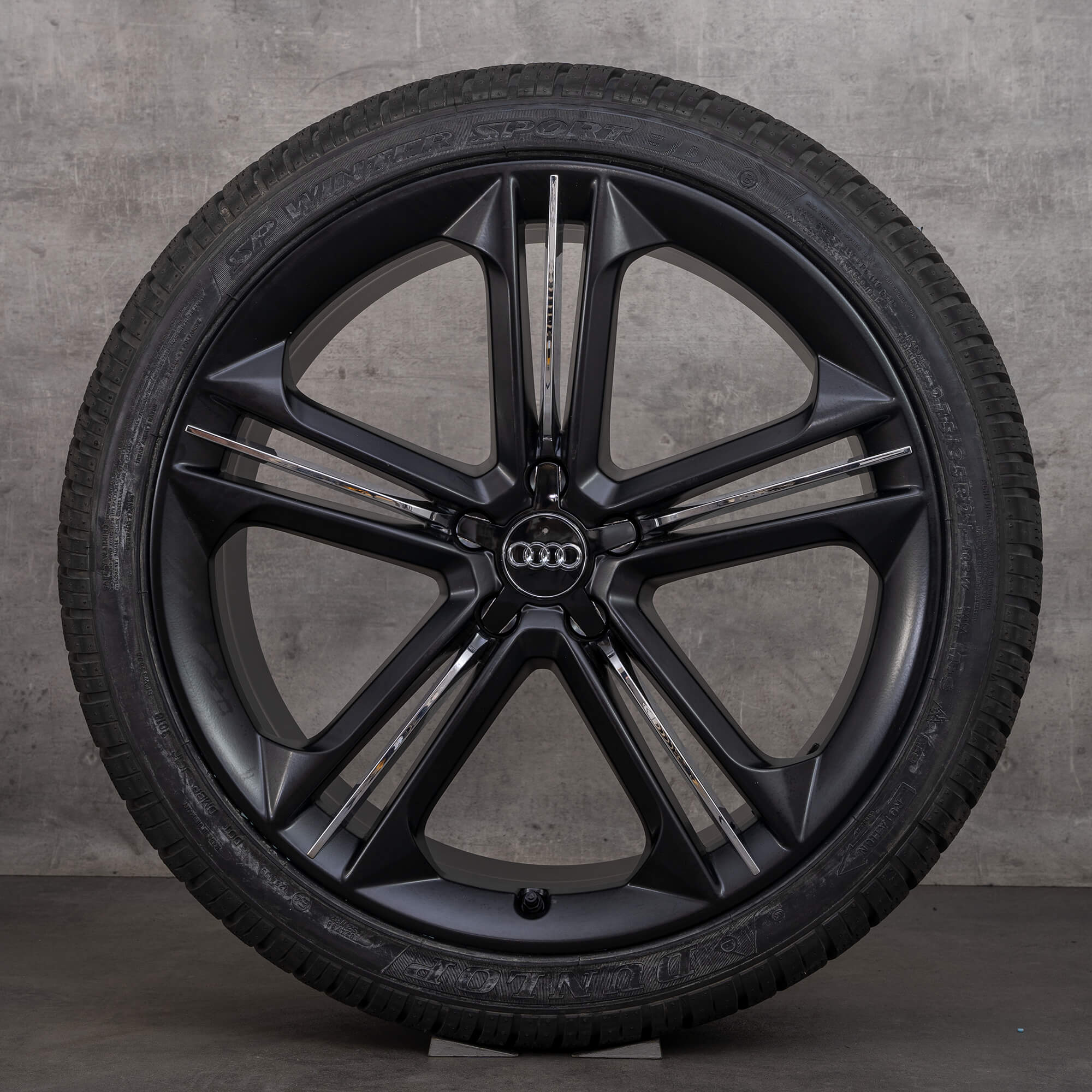 Cerchi invernali originali Audi A8 S8 da 21 pollici 4H 4H0601025P nero satinato