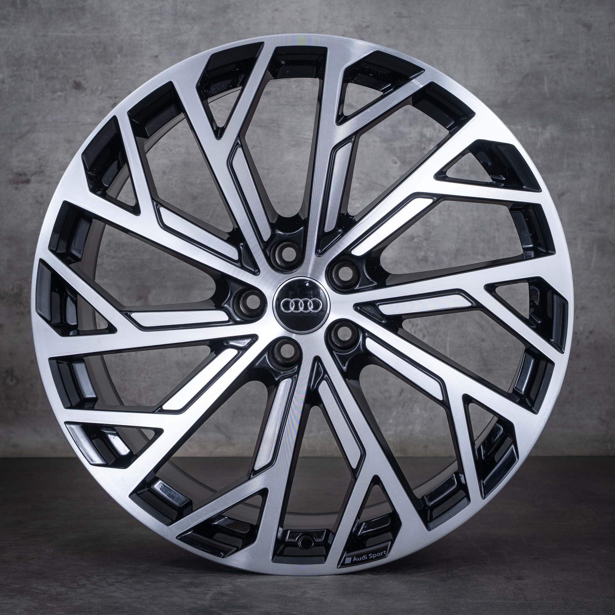 Oryginał Audi A8 S8 felgi 21 cali 4N D5 koła letnie 4N0601025AF Evo Design czarne Polerowane