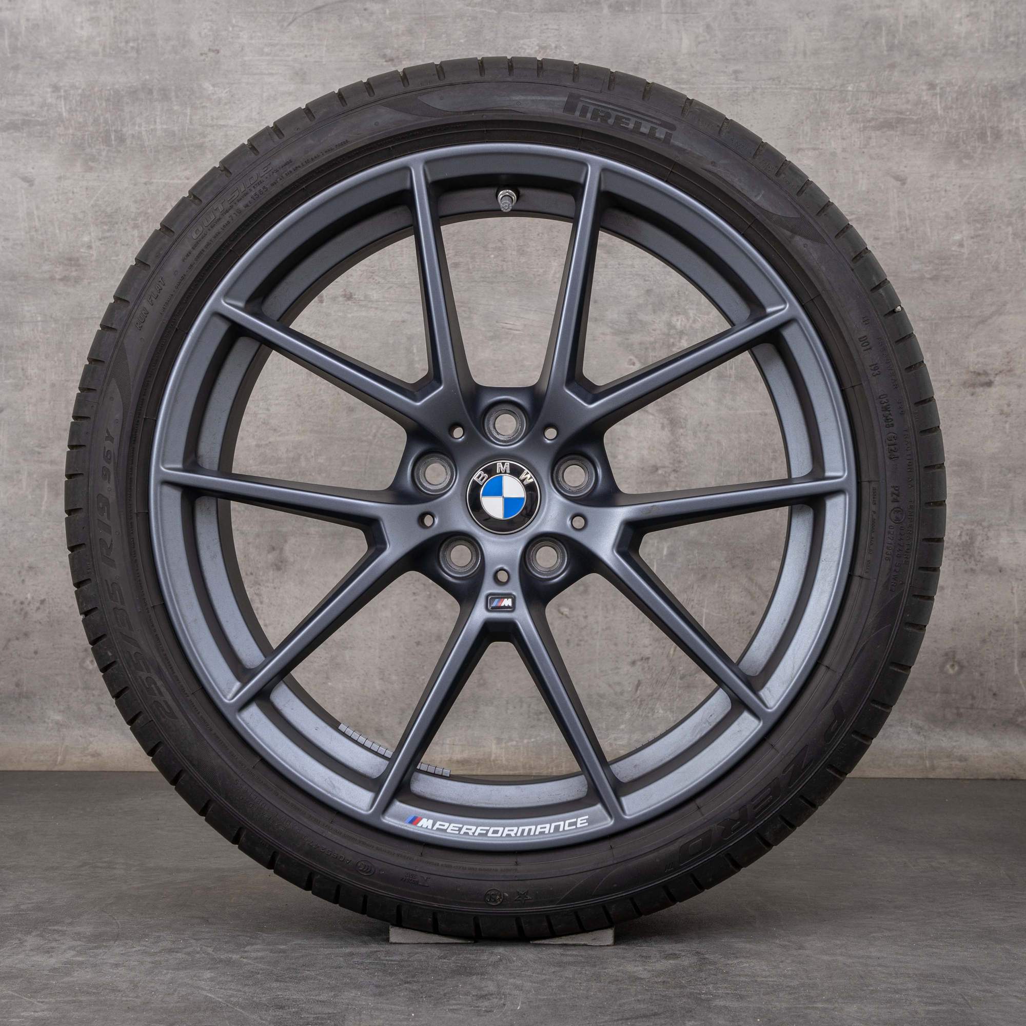 Originalní ráfky na auto BMW řady 2 3 4 19 palců G20 G21 G22 G23 G42 Coupé letní pneu styling 898 M 6895390 6895391 orbit grey matt