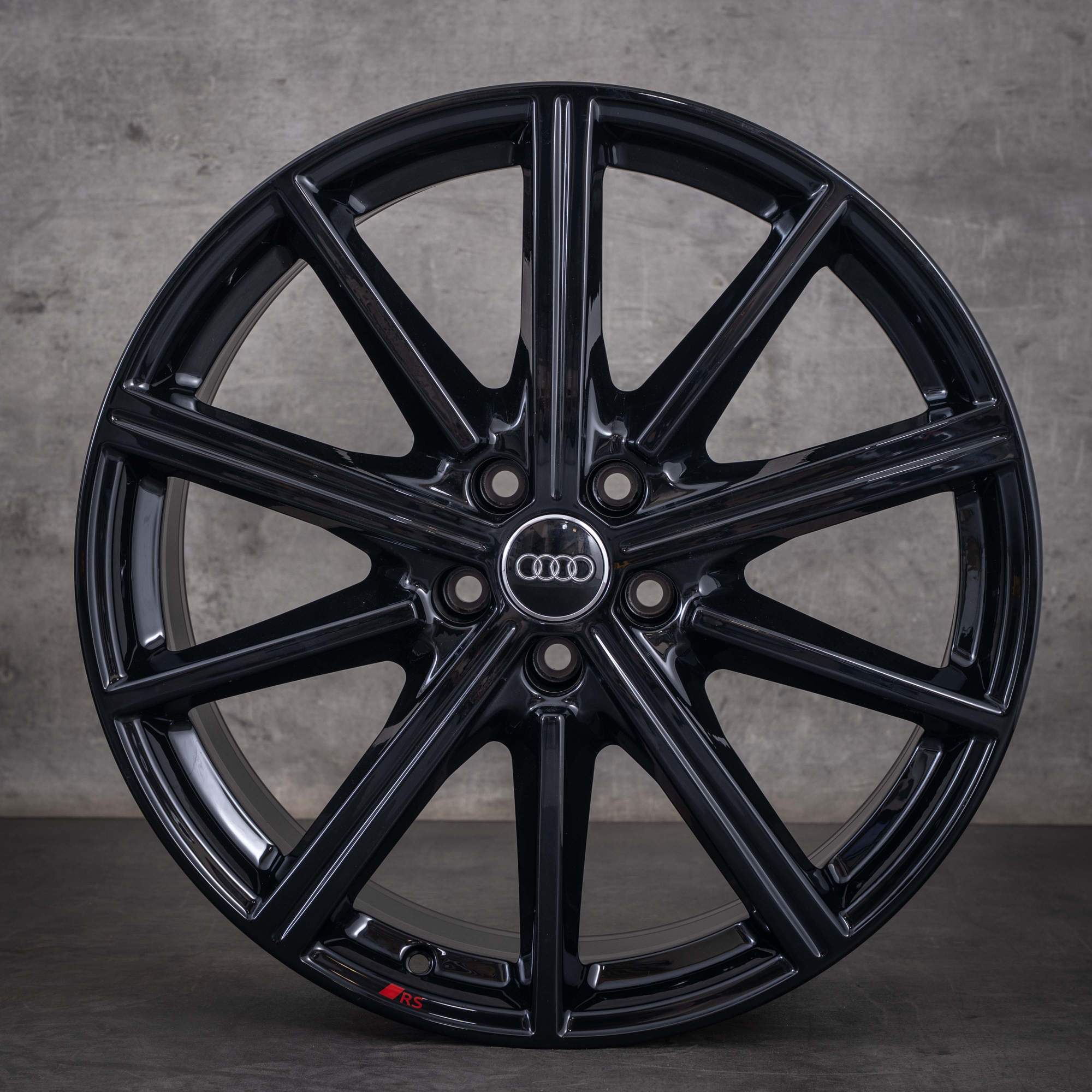 Cerchi originali Audi A6 S6 da 20 pollici 4K C8 4K0601025AR nero lucido NUOVI