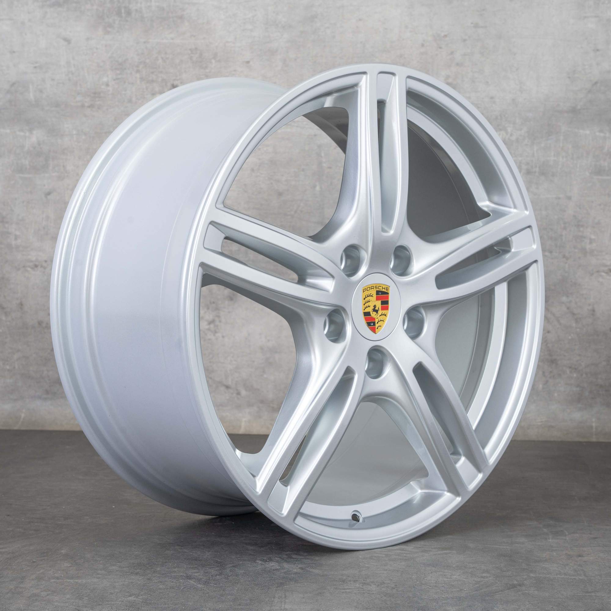 Oryginał Porsche Panamera 971 Felga 20 cali 971601025B srebrna błyszcząca