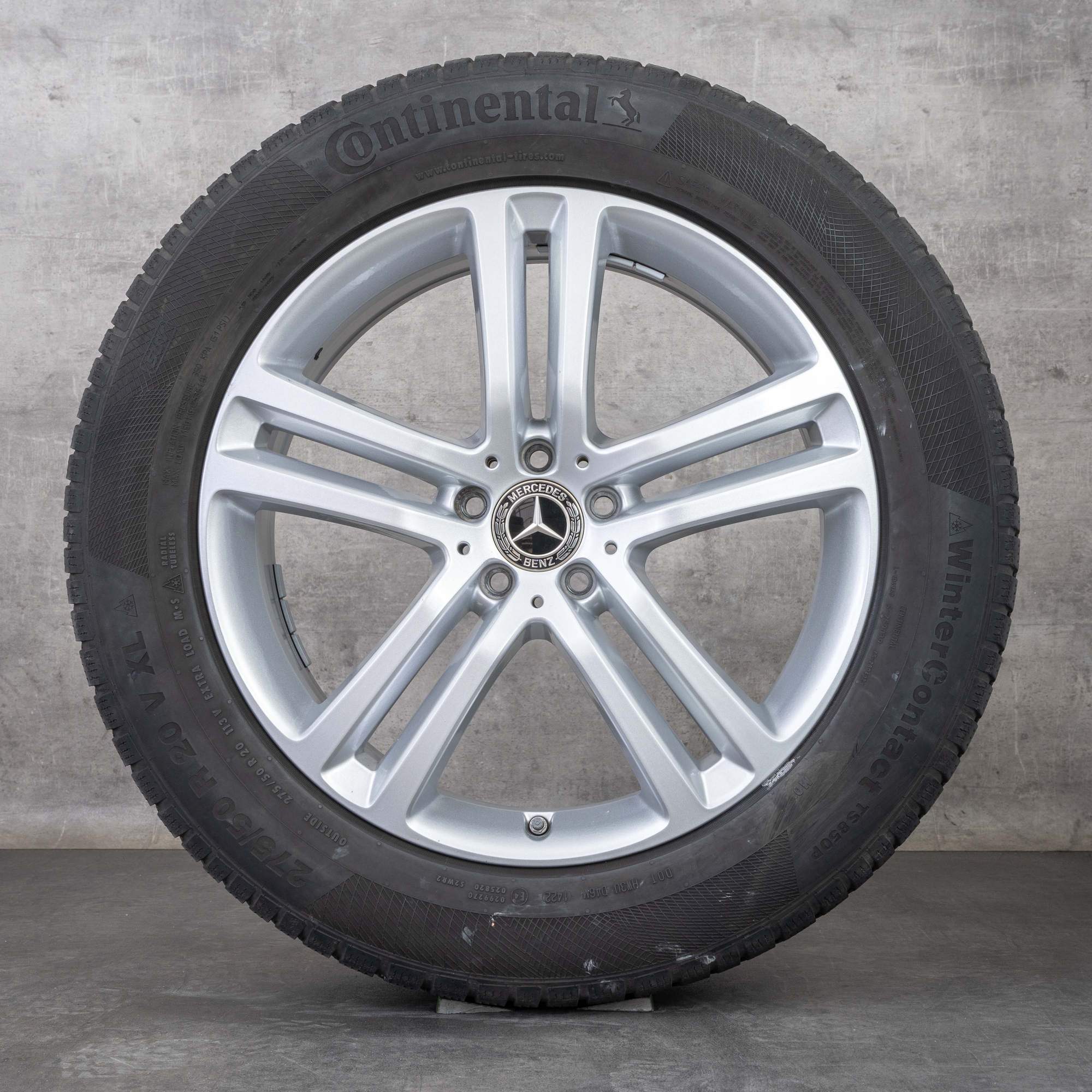 Oryginalne koła zimowe Mercedes Benz GLE 20 cali X167 C167 Felgi A1674012400 A1674012500 srebrne