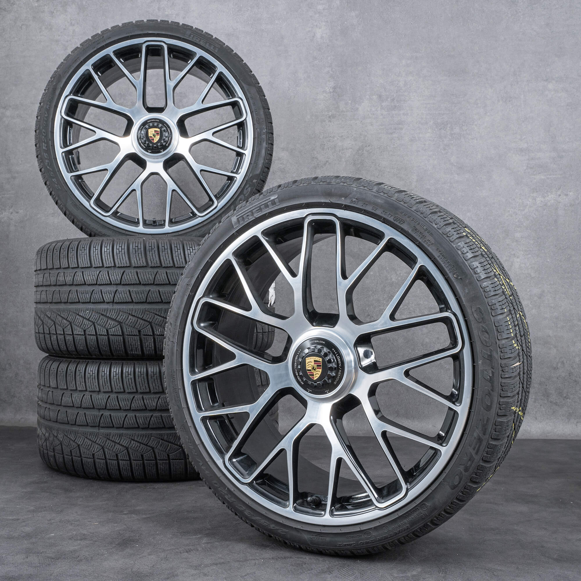 Original Porsche 20 pouces 99136216634 991 GTS Turbo S Winterrder Pneus d'hiver